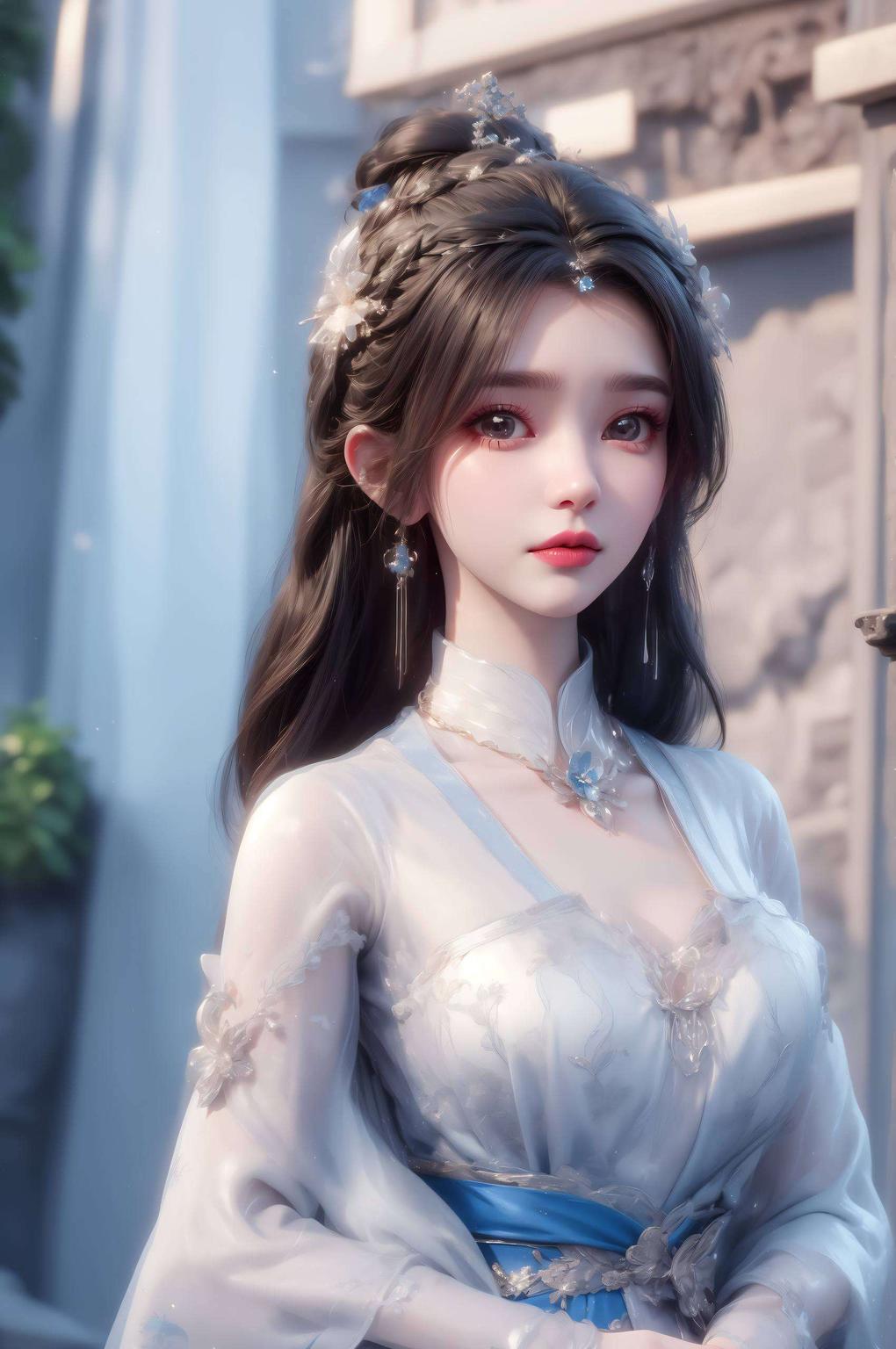 李慕婉她的身影如诗如画