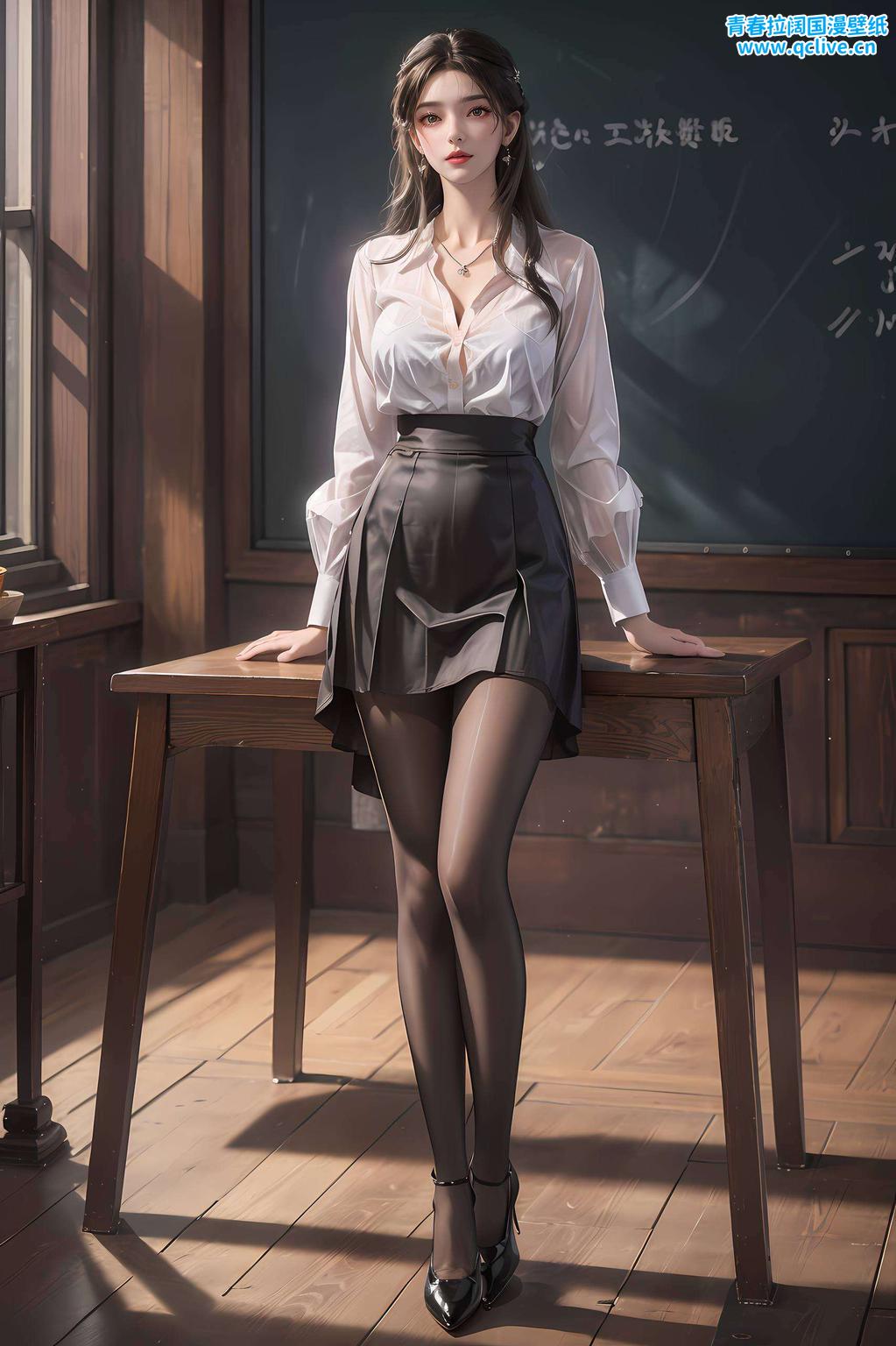 她的眼神中流露出深邃的智慧AI绘画人物与背景参考图桌布苹果国漫美女潮图壁纸——在这里