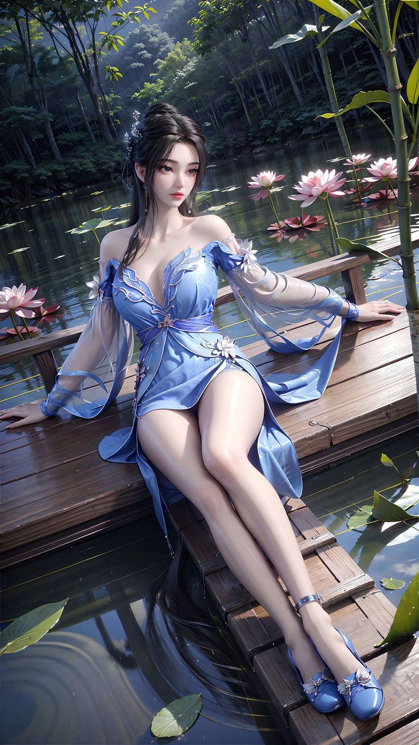 让你的手机瞬间变身为一幅流动的画卷让李慕婉的全身之美跃然屏上