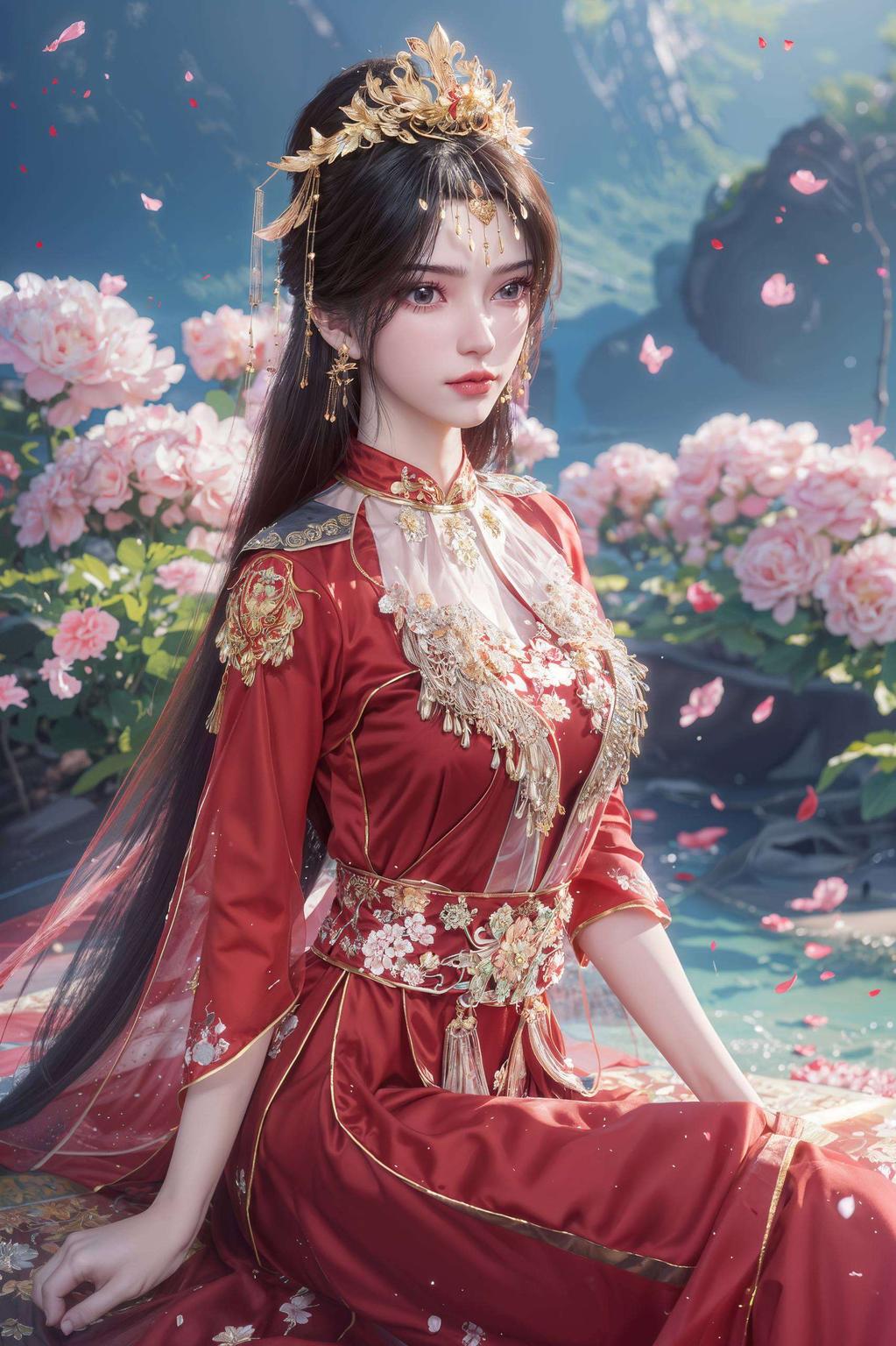 细腻笔触描绘出古典美女的婉约风华李慕婉神图壁纸