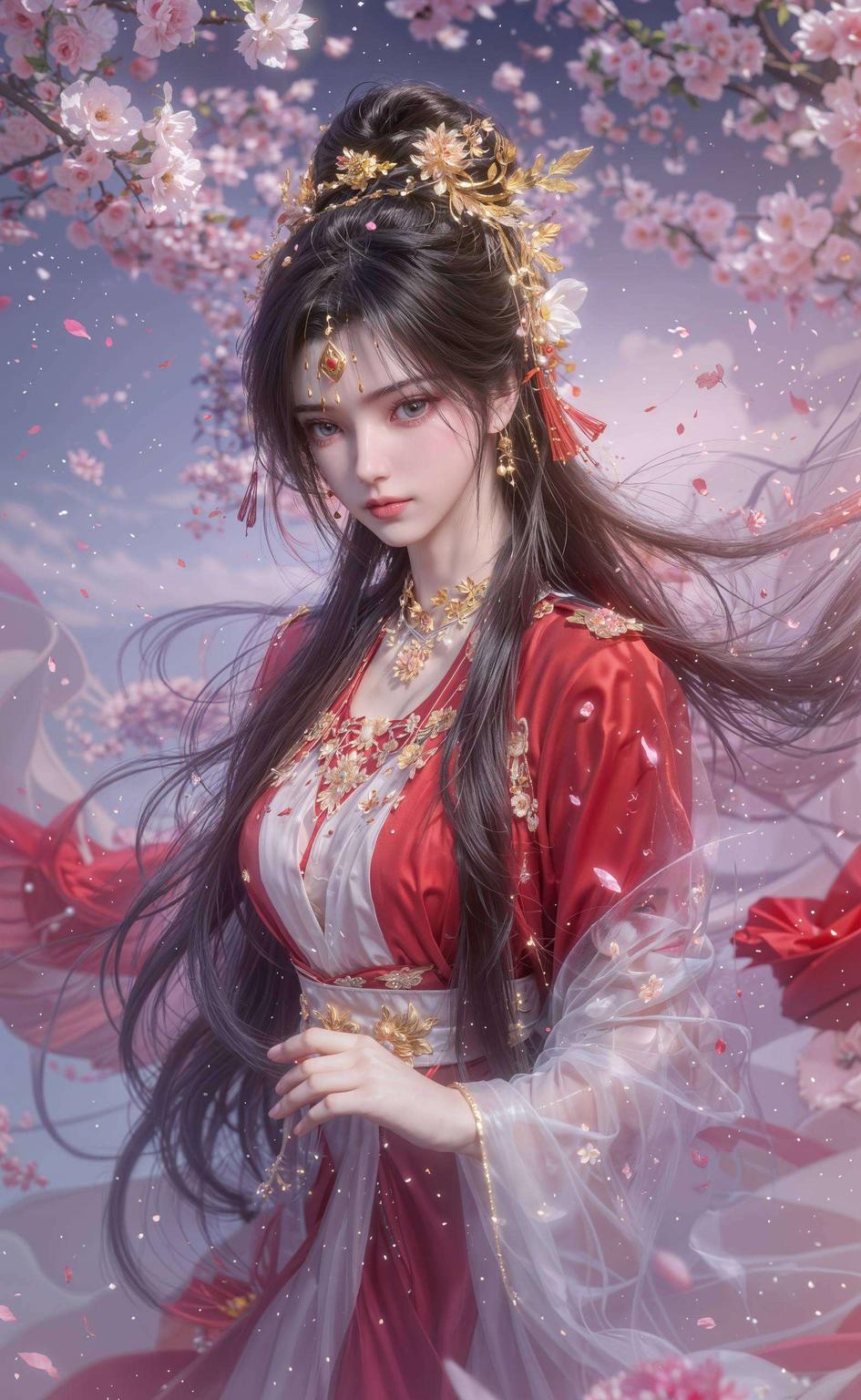 以单色渲染的艺术手法她的身姿在高清壁纸中更显灵动