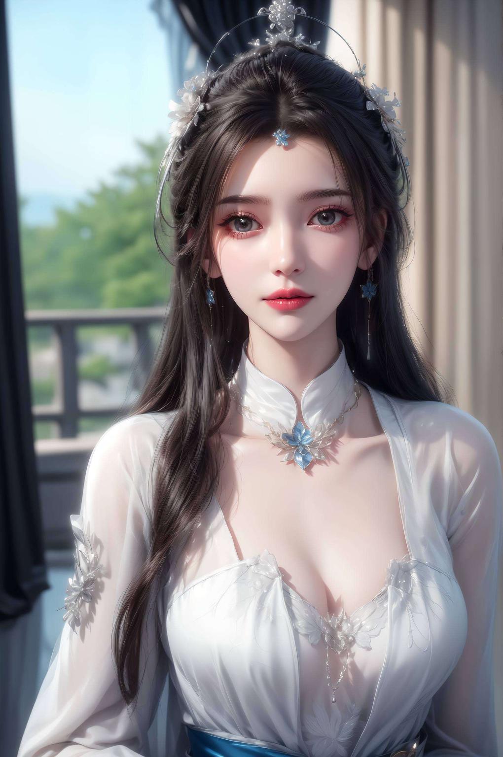 每朵花卉都充满灵气超好看国漫女主AI花卉：邂逅国漫之美