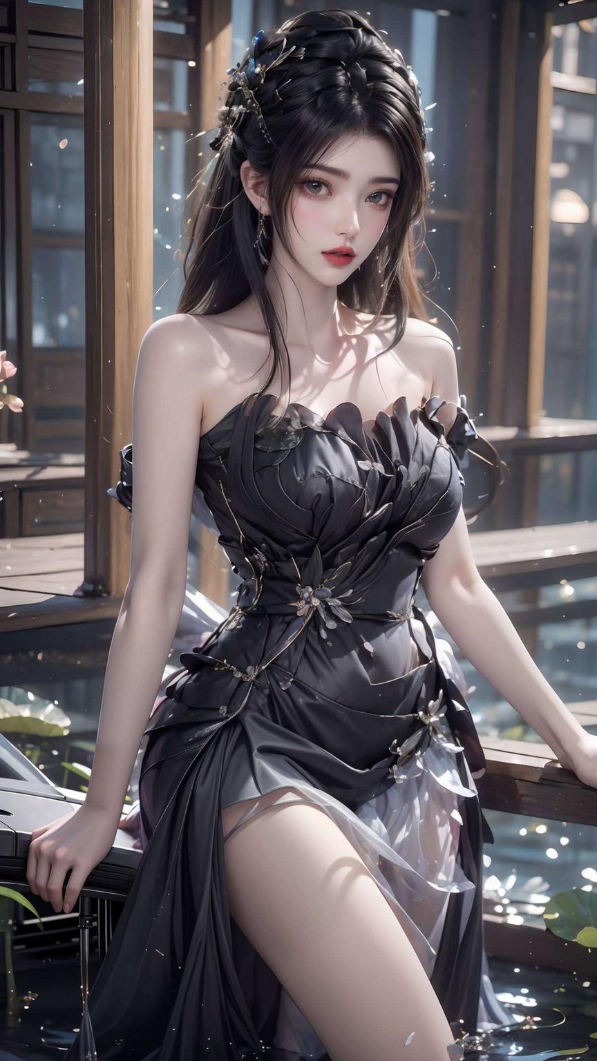 只为打造最美视觉享受这款ai绘画人物微笑素材豪华iphone最美壁纸中