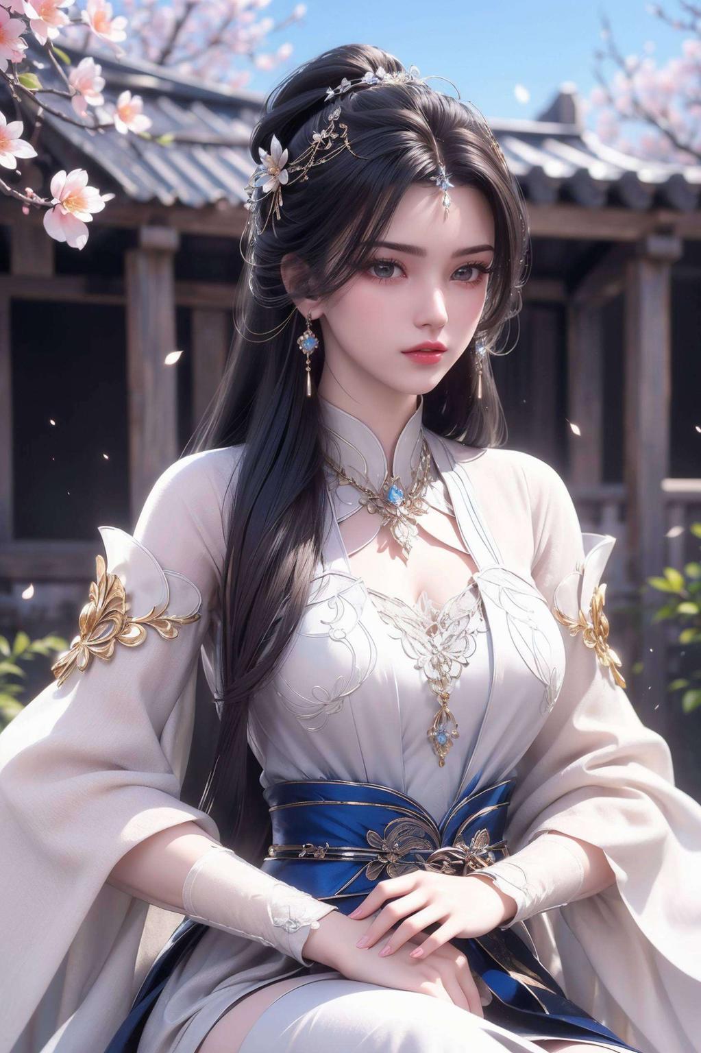 映衬出她的婉约气质成就最美的桌面风景