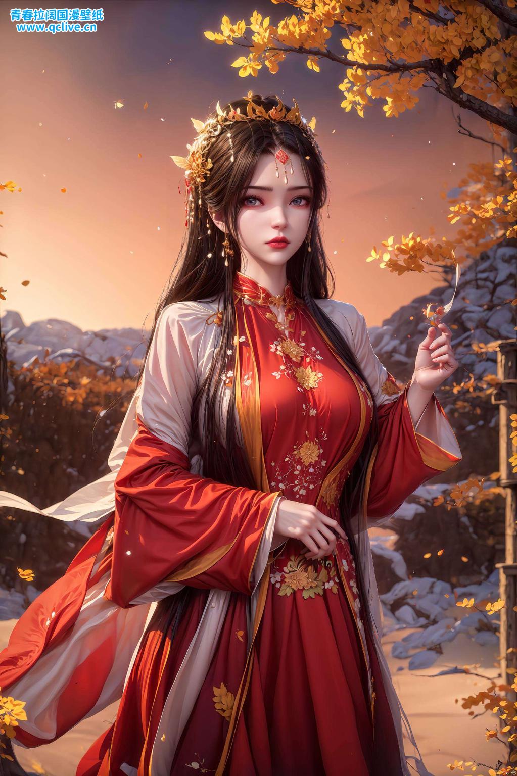 电脑绘制下的AI美女灵动生动