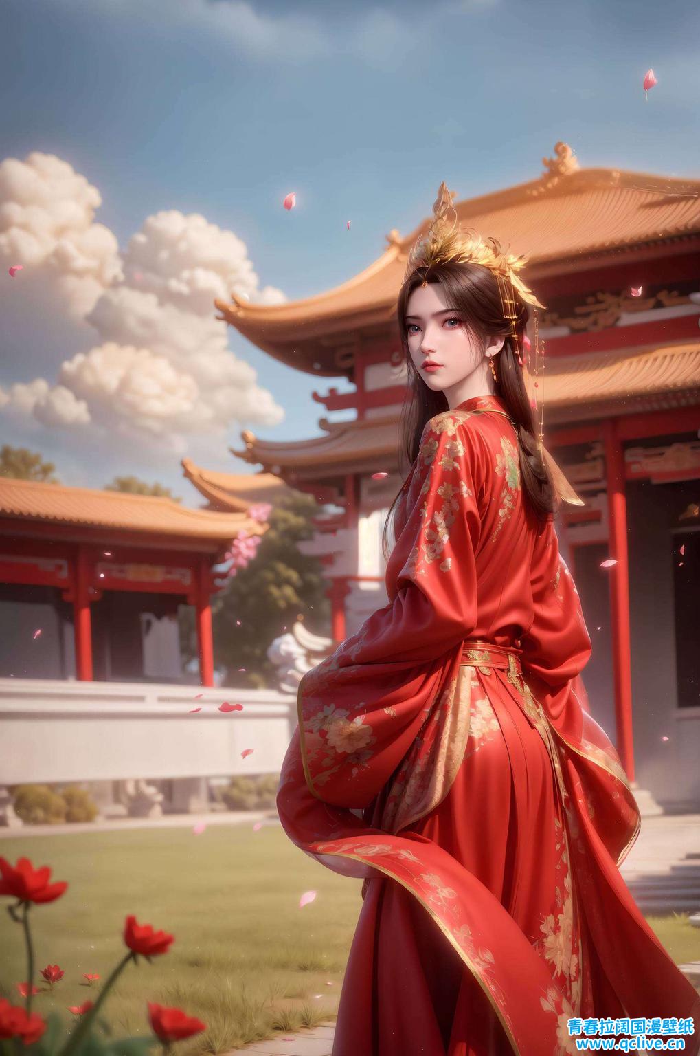 这款2K高清的AI国漫女主李慕婉壁纸让李慕婉陪伴你度过每一个美好时光