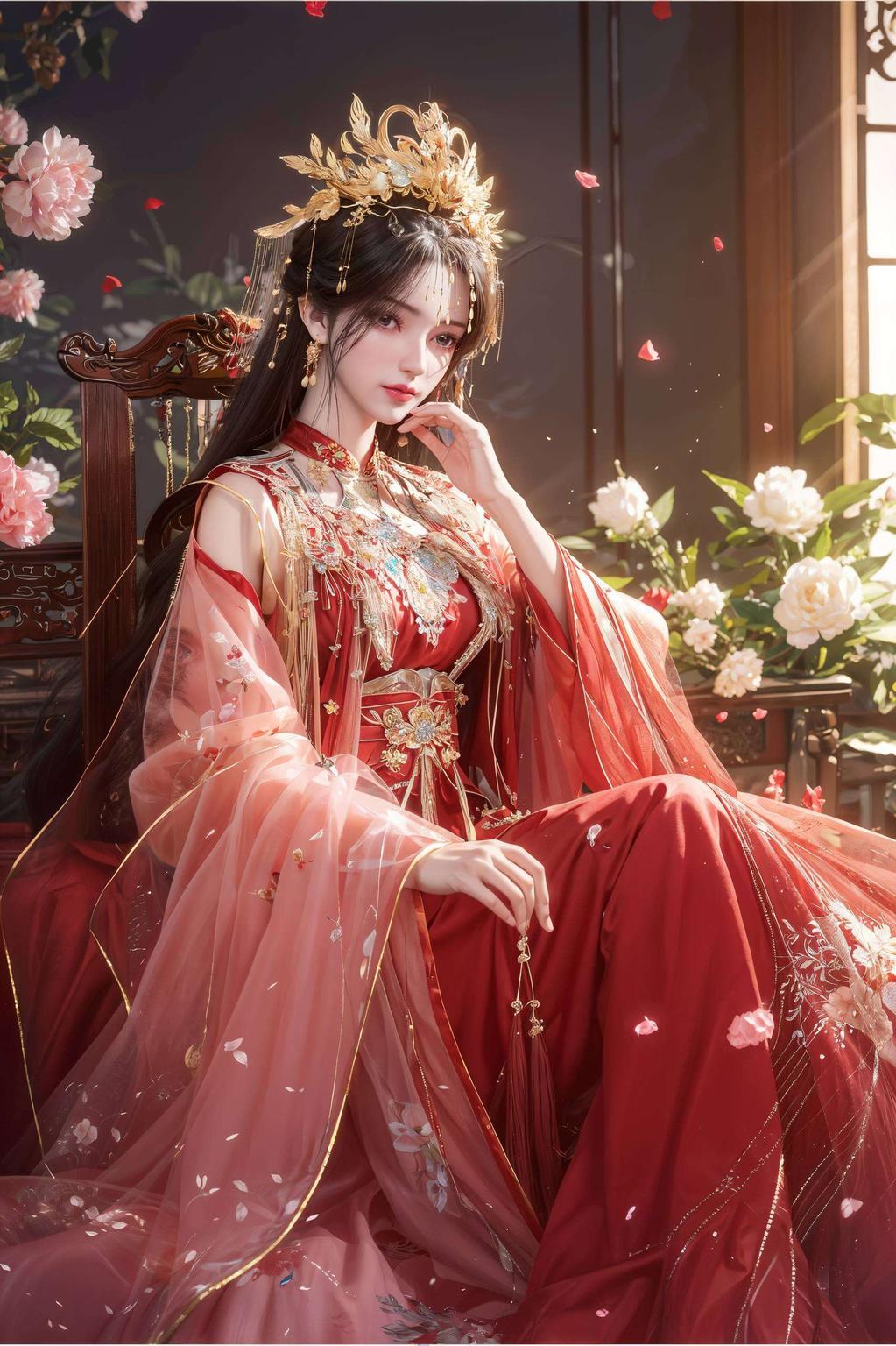 细腻笔触AI国漫美女护眼壁纸平板动画壁纸带你领略国漫之美！王林与李慕婉的浪漫故事