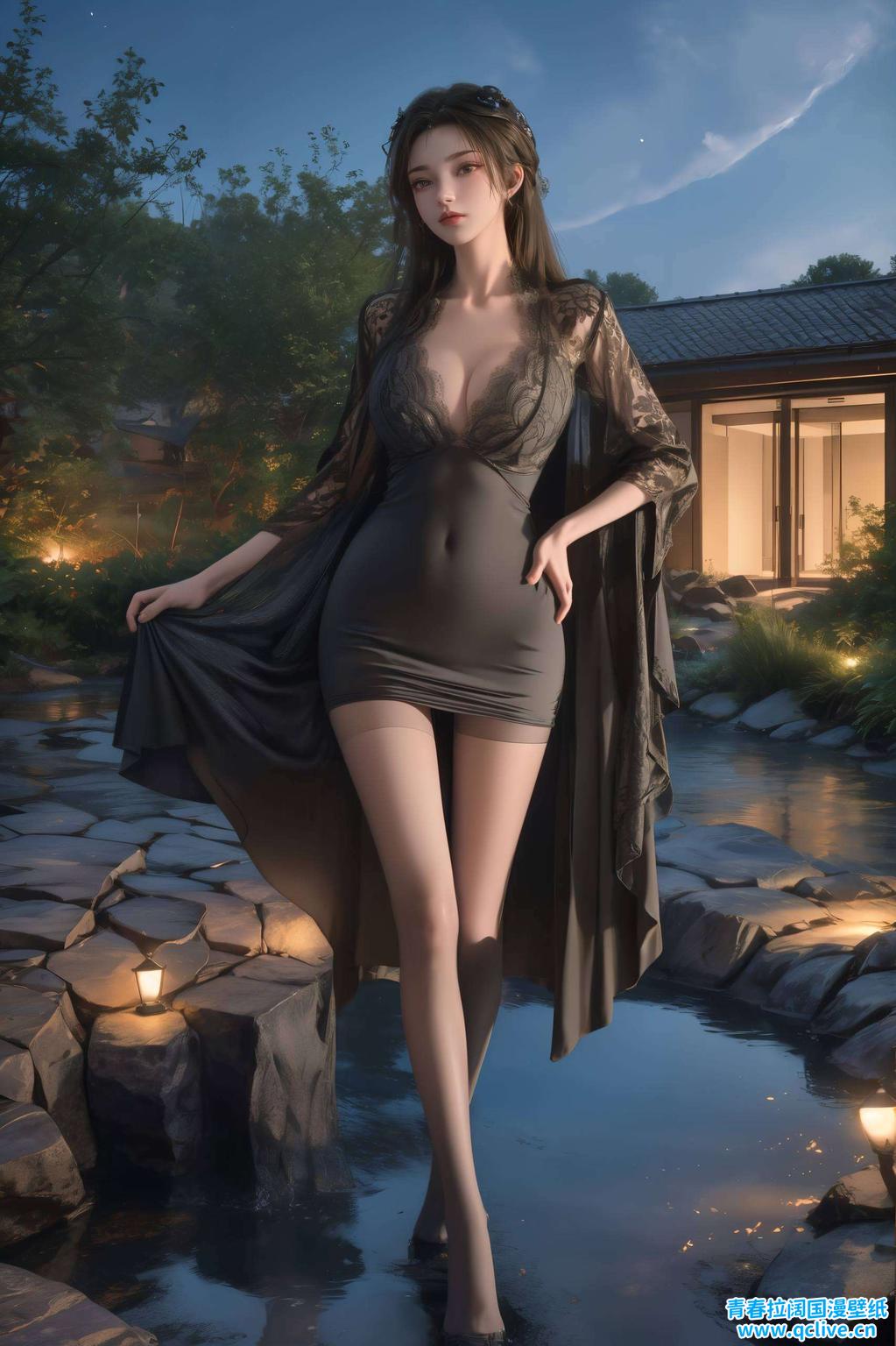 带来一抹清新唯美的风景遇见AI国漫女神波西米亚