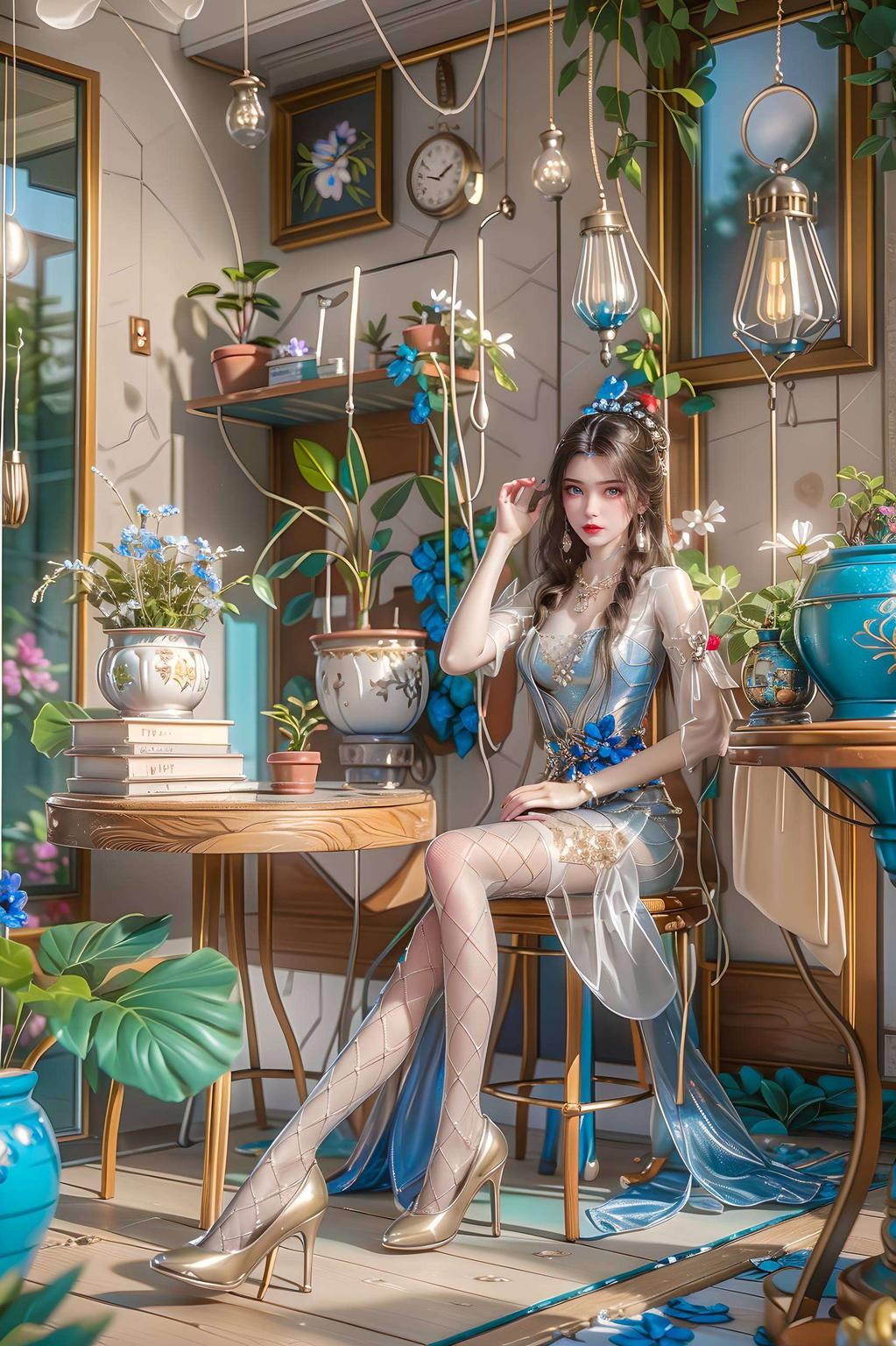 色彩饱满每一朵碎花都细腻入微