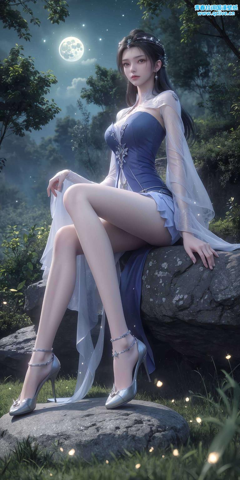 邂逅李慕婉的绝世风情！这款超精致条纹电脑国漫美女壁纸将4K高清画质与国漫元素完美融合