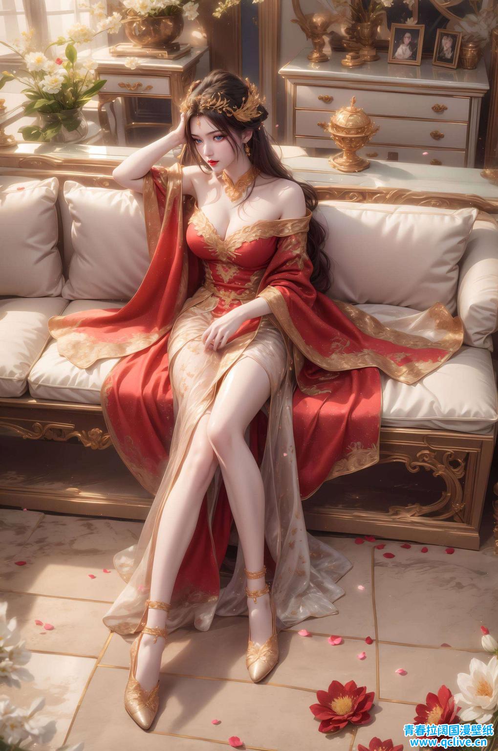 绘制细腻骨骼线条打造国漫女神李慕婉柳眉的灵动风采