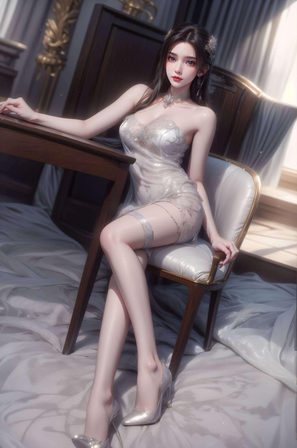 AI打造！李慕婉表盘壁纸流畅线条