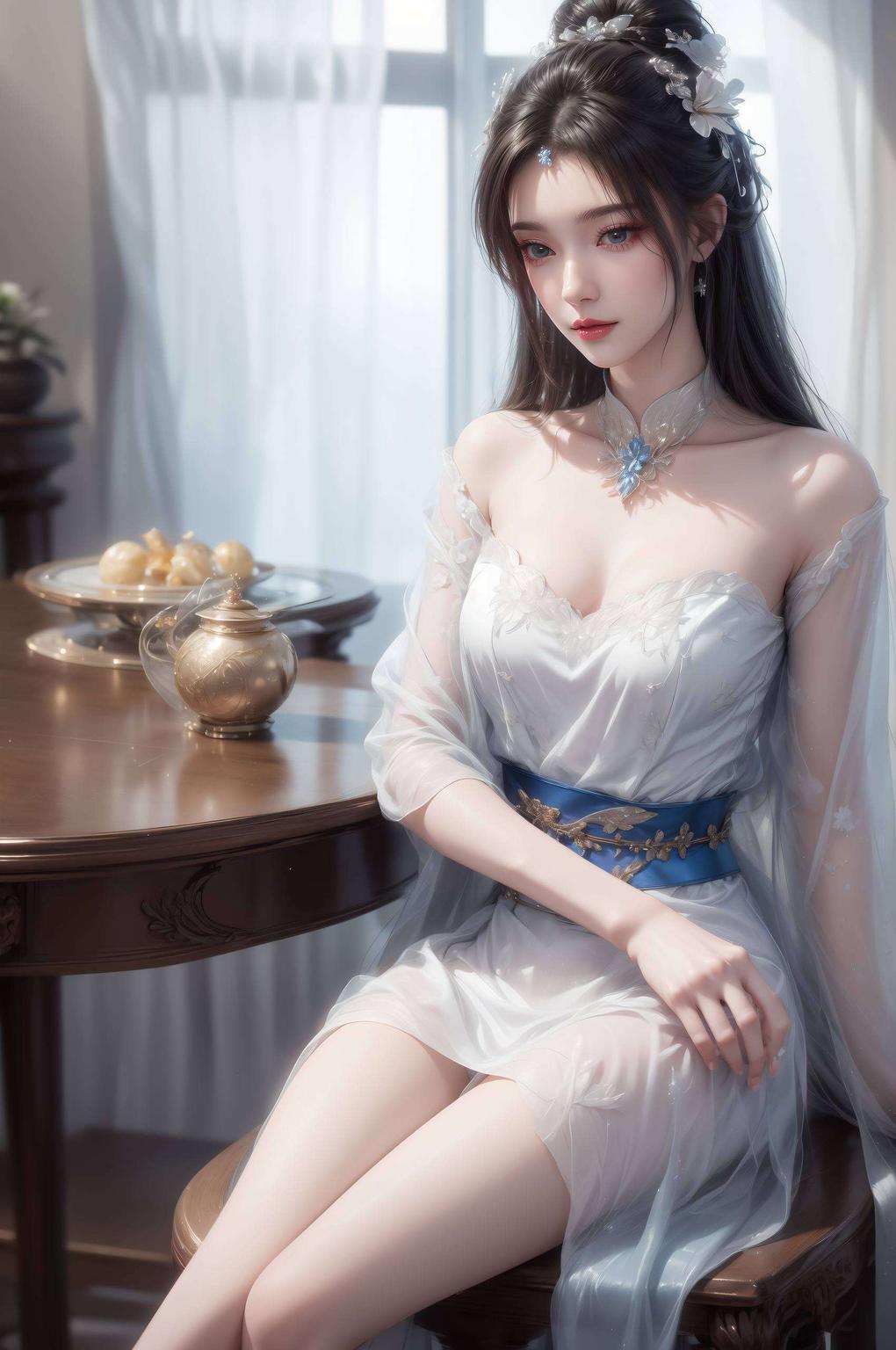 每一次滑动都是视觉盛宴遇见李慕婉——这款AI国漫美女立体iPad桌面
