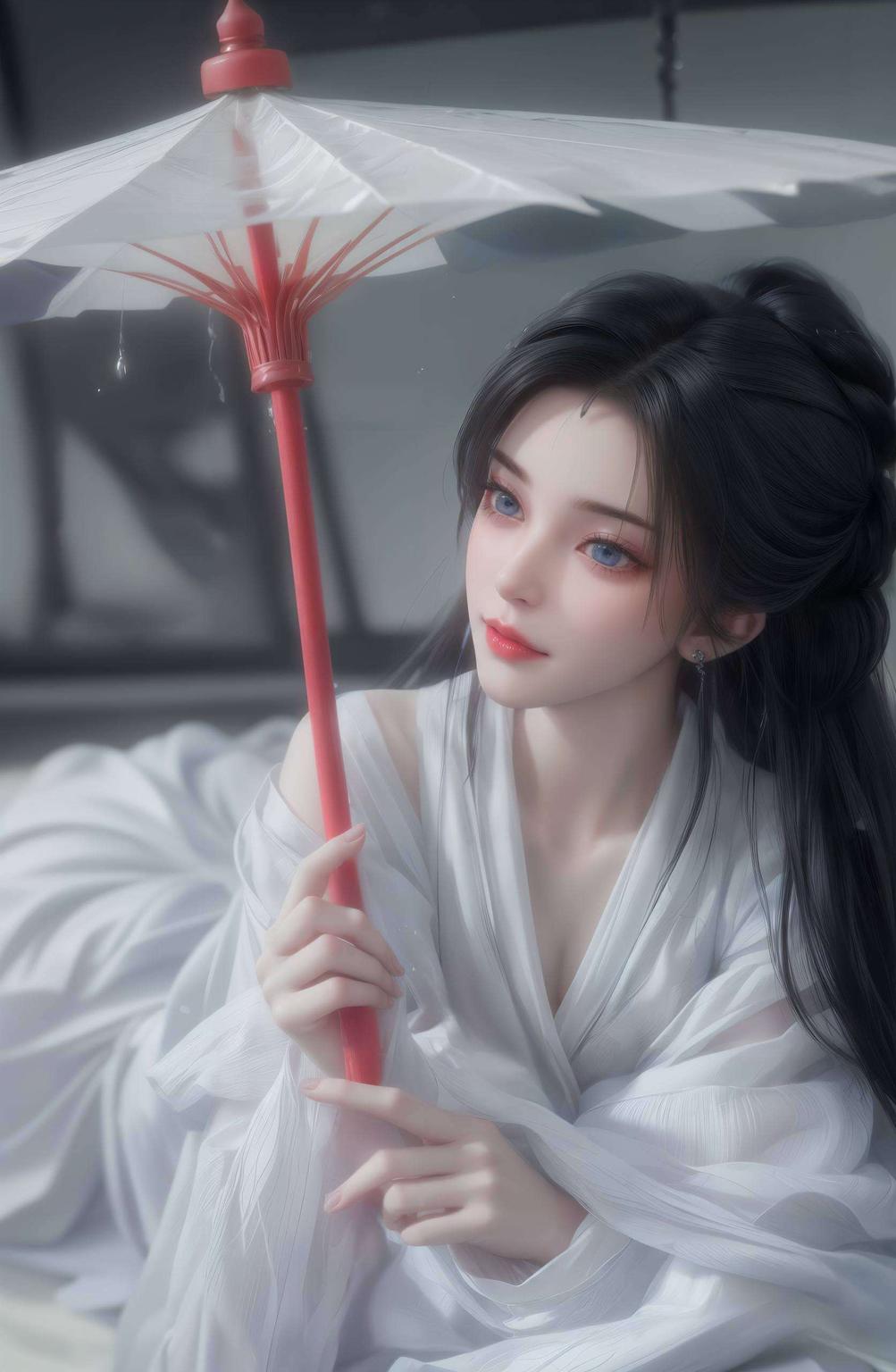 细腻的古香古色背景这款超养眼的国漫女主AI壁纸