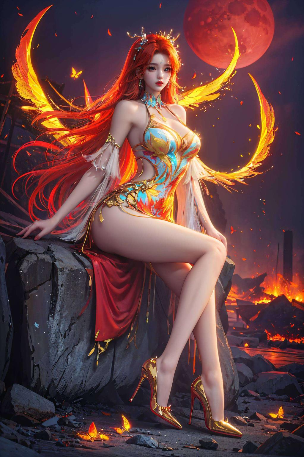 每一细节都精致入微这款以柳七月为主题的泳装壁纸