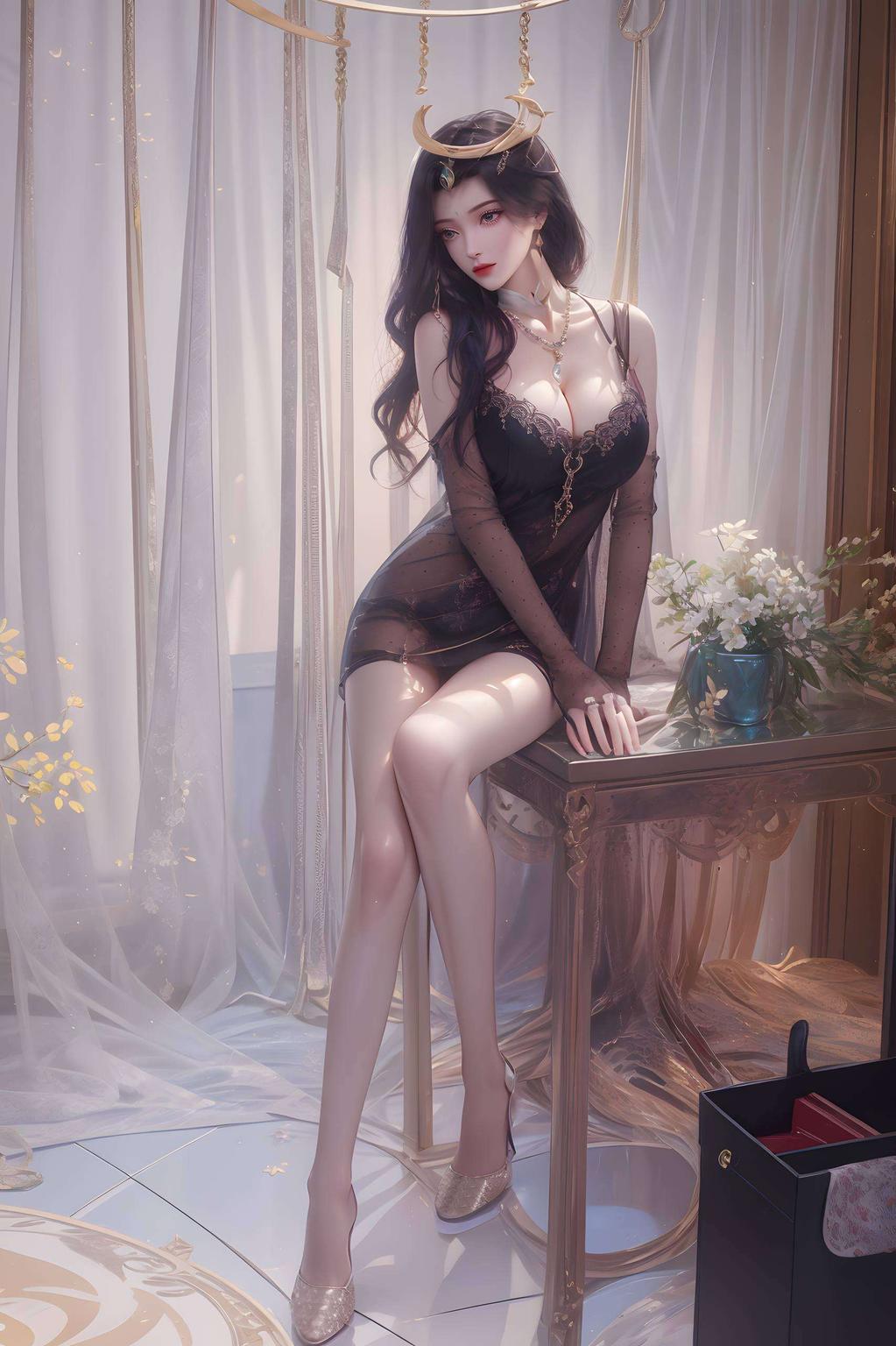 以手机动态壁纸的形式呈现她体态轻盈