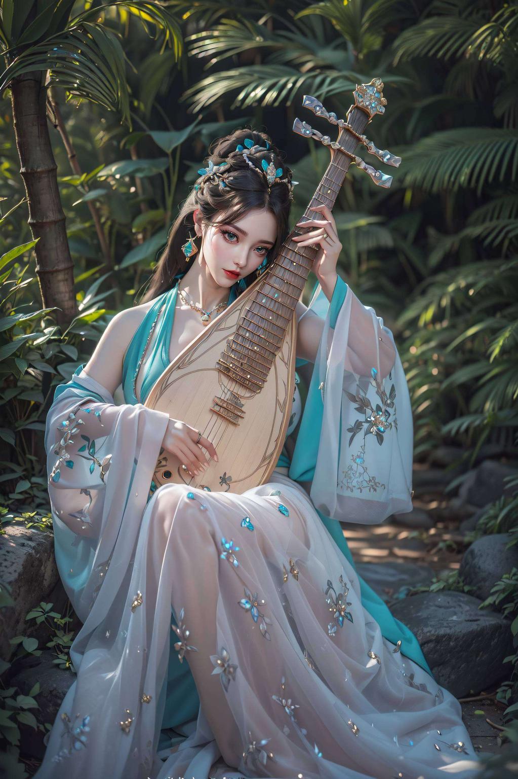 AI绘画动作素材抽象融合让古典之美在现代科技中焕新光彩