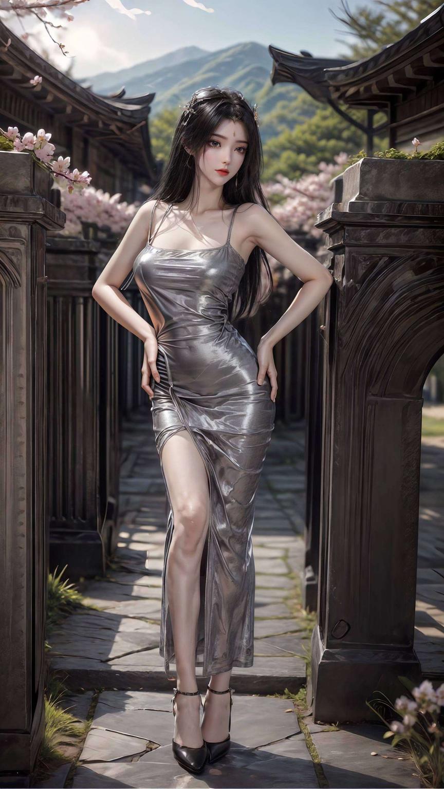 柳神赤脚漫步在高清抽象线条的画卷中带你领略国漫之美