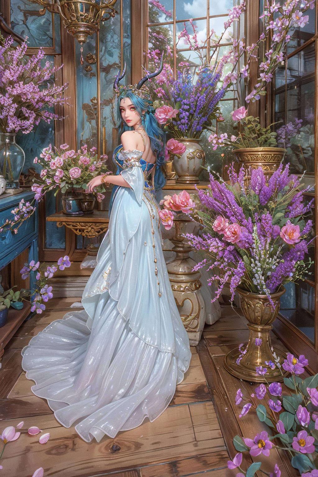 以斗破苍穹手游中的龙女为主题灵动飘逸