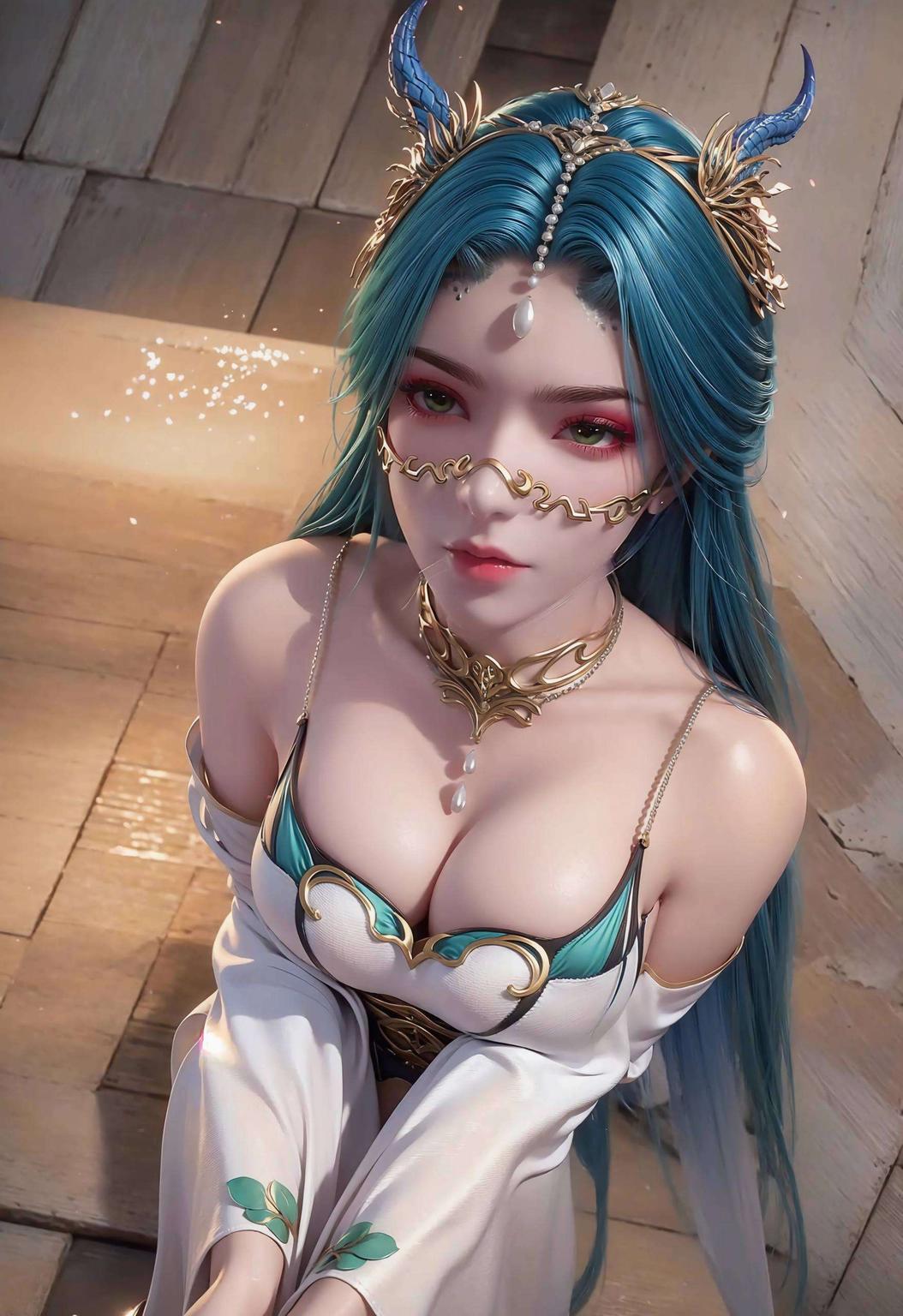生动逼真这款1080p壁纸以国漫经典之作斗破苍穹中的龙女角色为灵感