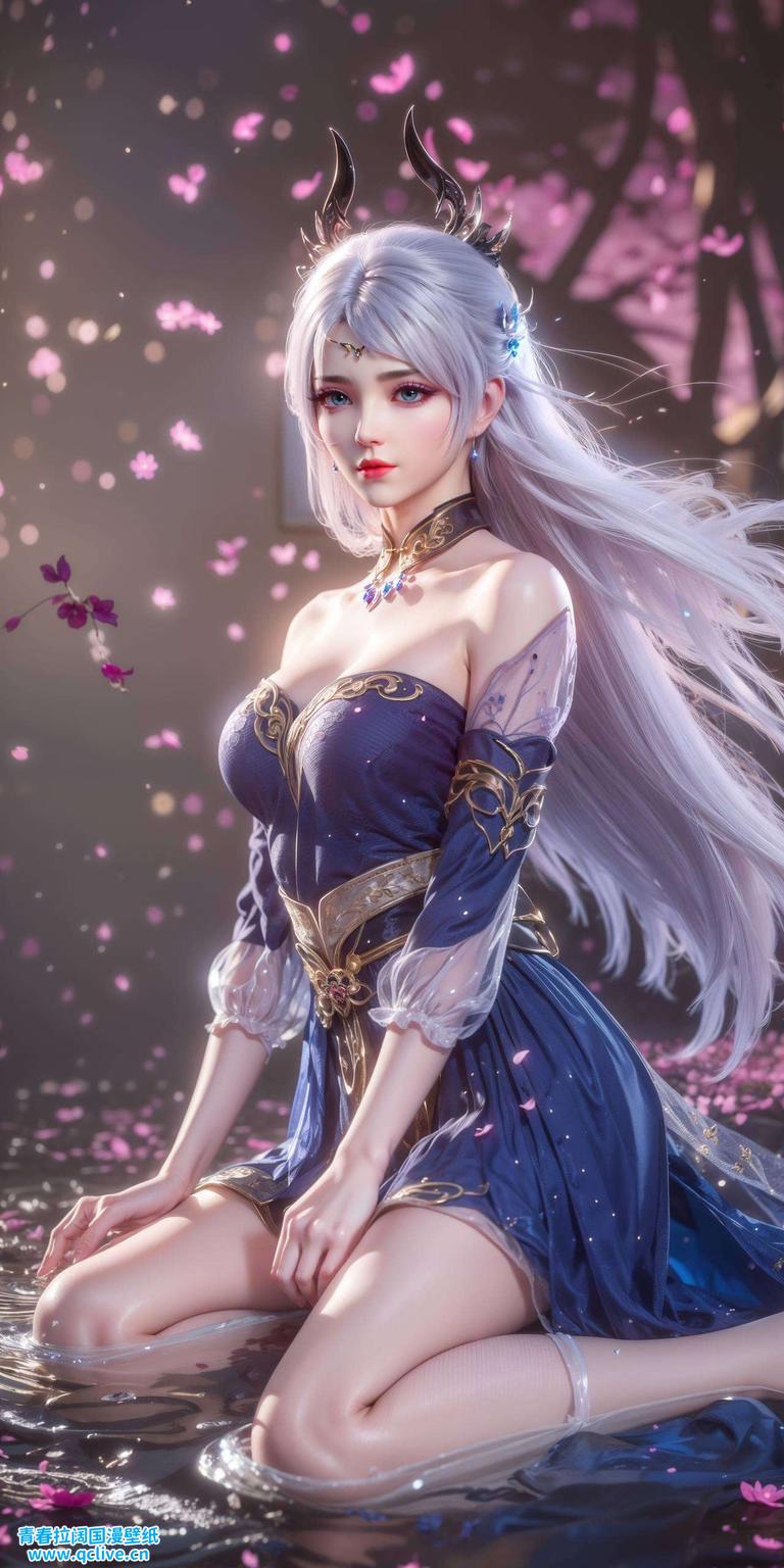 国漫美女潮图壁纸为Win10用户量身定制