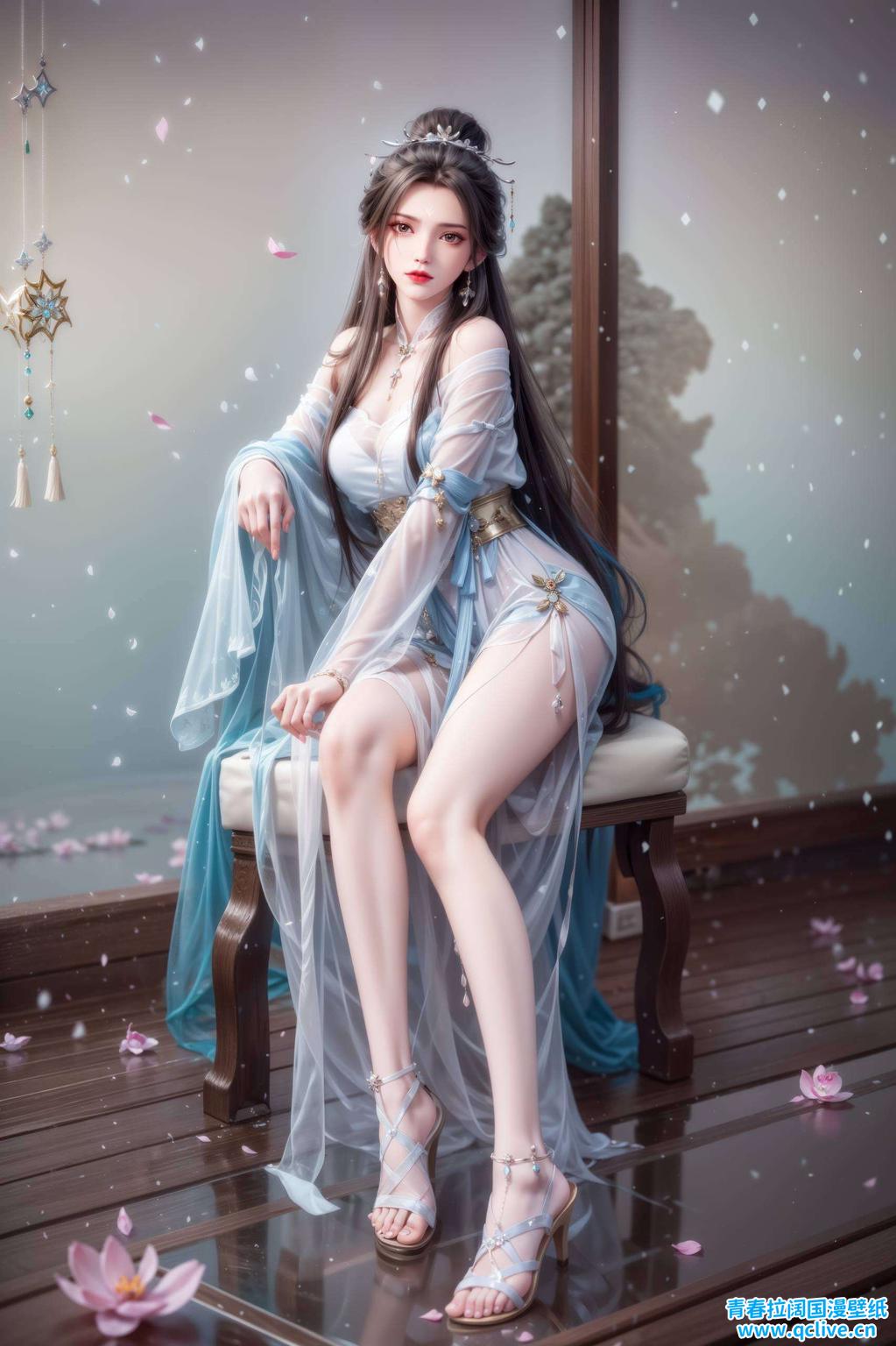 高清画质呈现剑舞之美活力满满的苹果锁屏壁纸