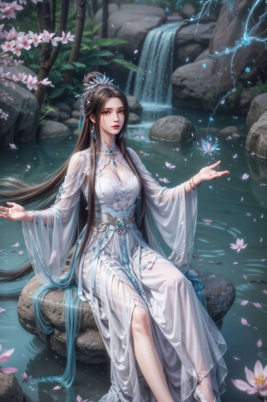 她的每一次挥剑都仿佛跃然屏上