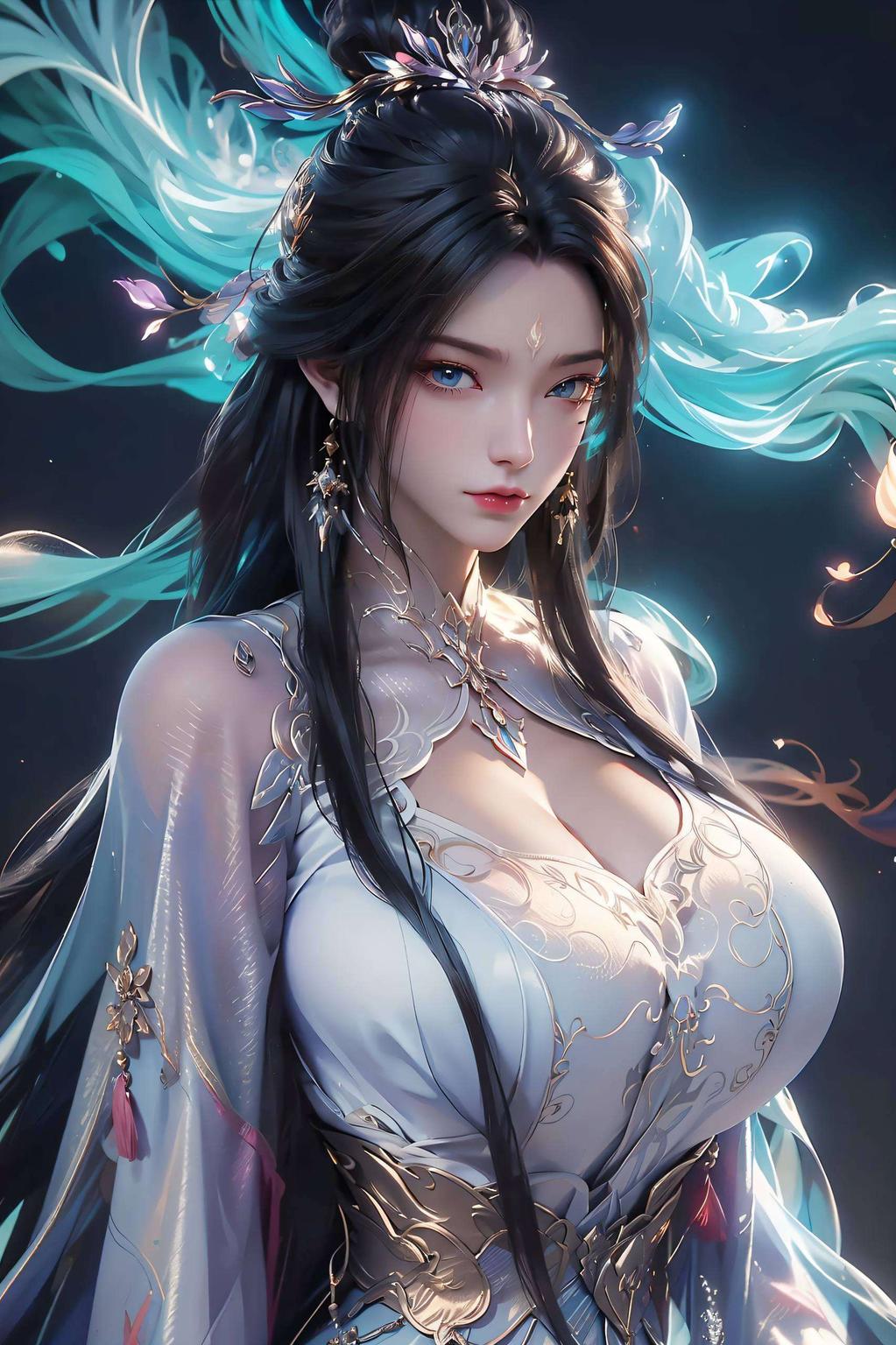 以诛仙世界中的白龙陆雪琪为灵感将古典仙侠之美与现代科技完美融合