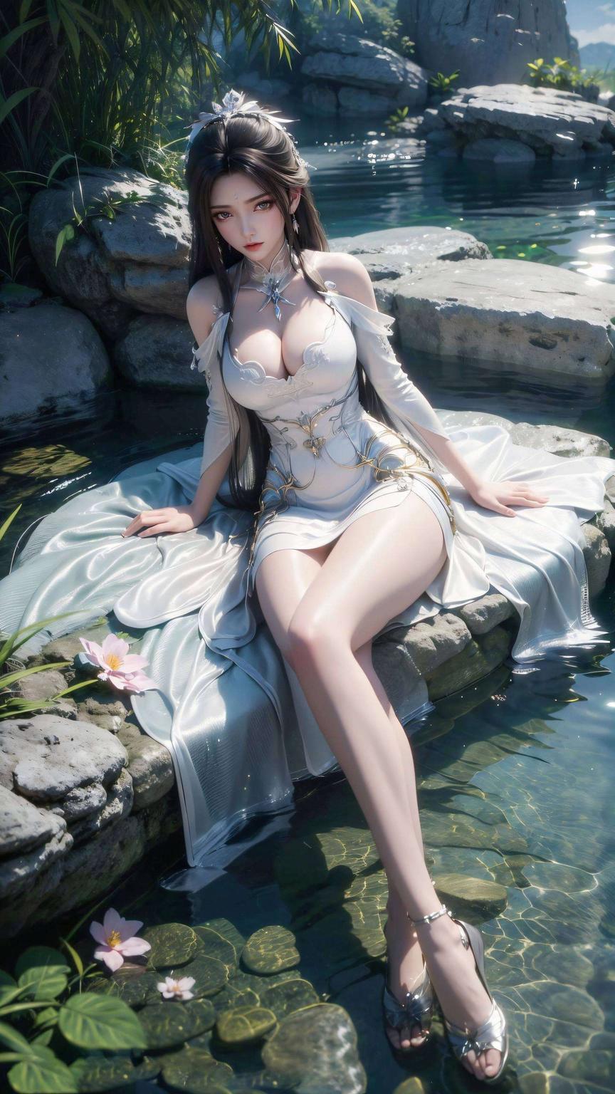 宛如诛仙世界中的一抹亮色这款高清AI特写的壁纸
