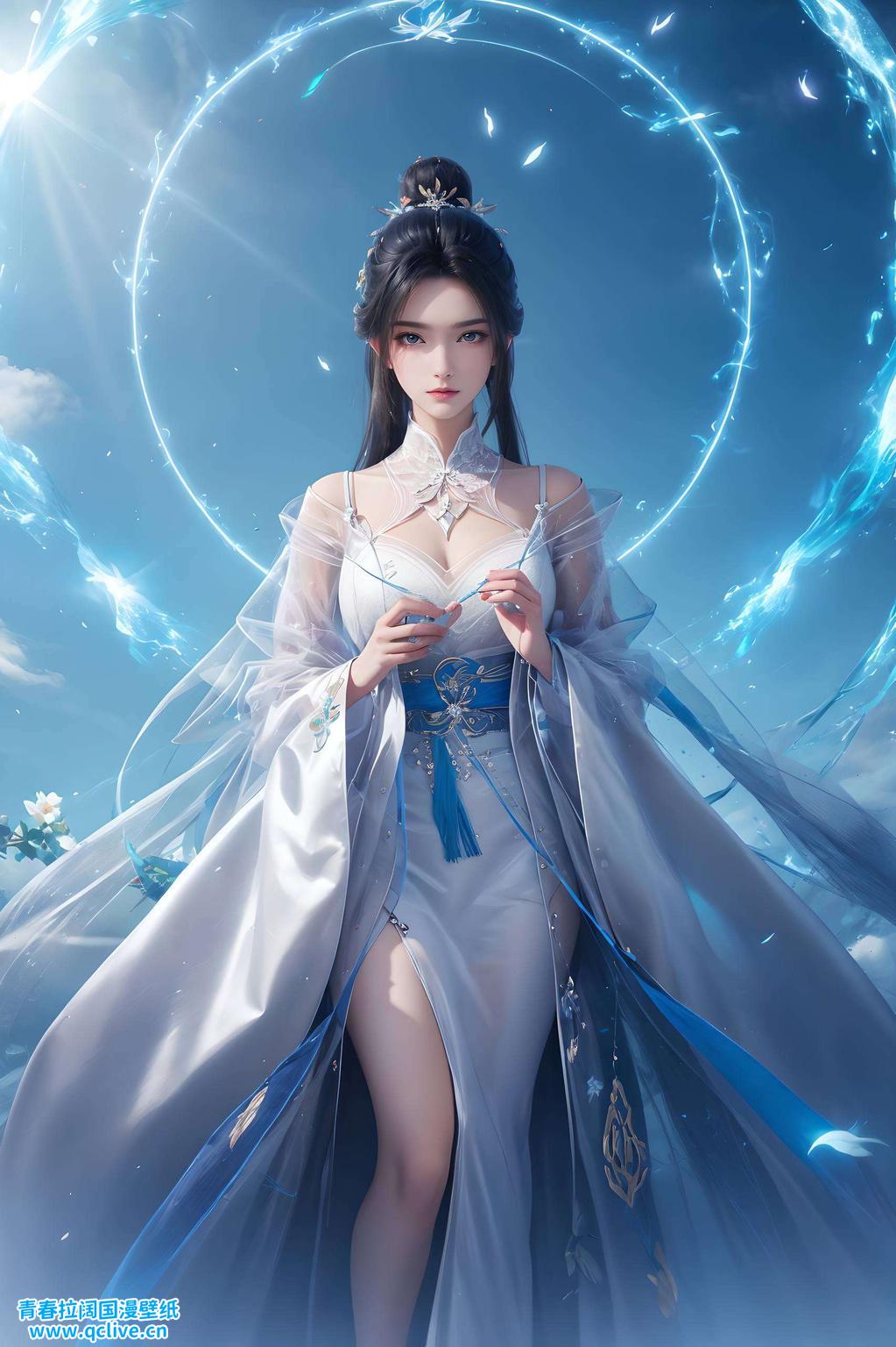 电脑屏幕上映出她的倩影陆雪琪身着华美服饰