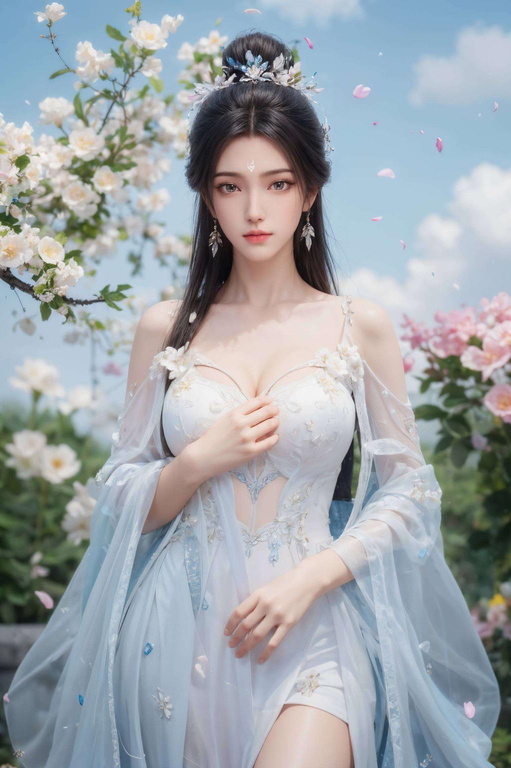 细腻的画面捕捉了他们深情对视的瞬间化作国漫女神的壁纸