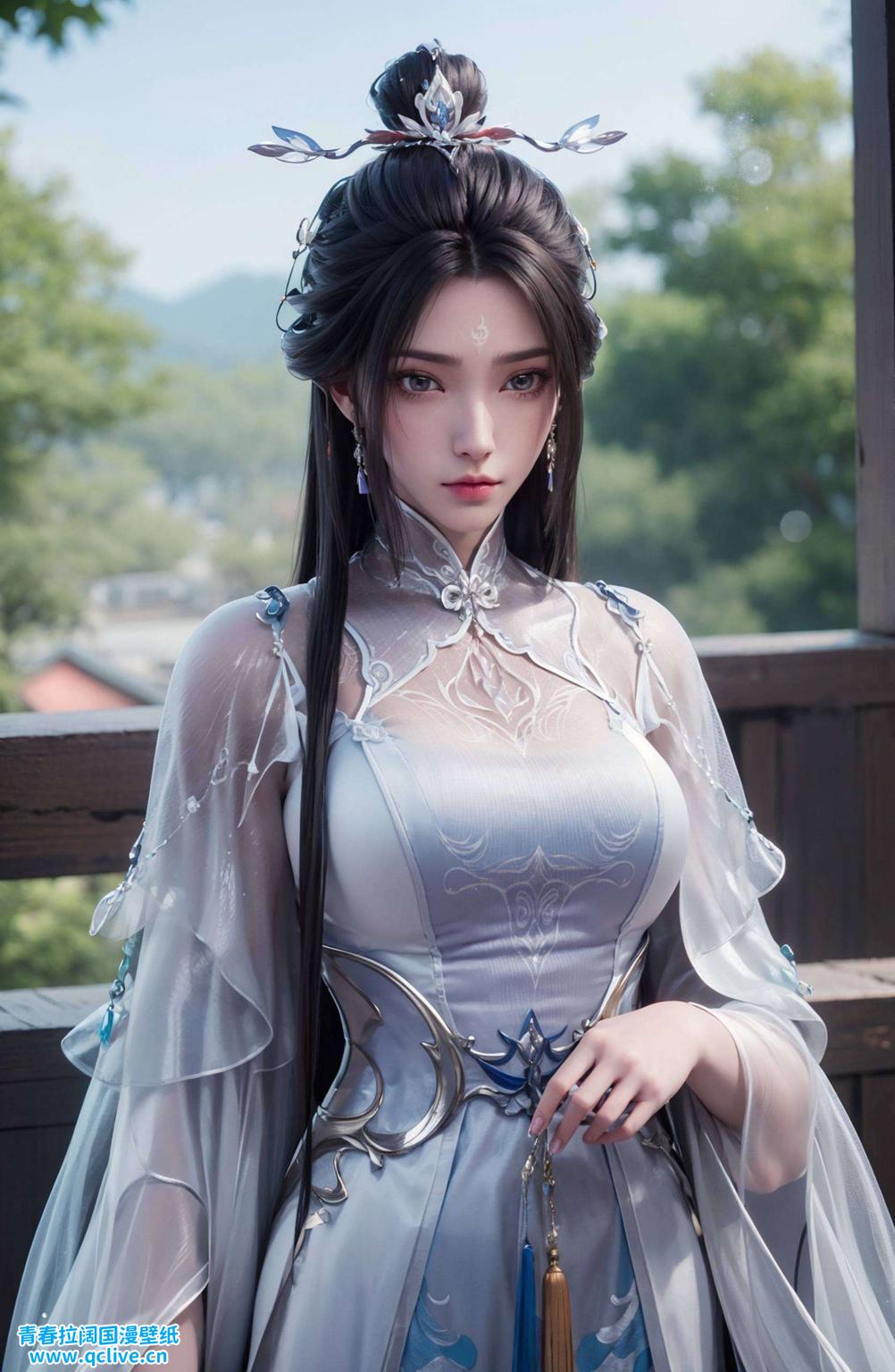 以官方诛仙2中的陆雪琪为灵感清丽脱俗的陆雪琪置身于繁花似锦的国漫世界