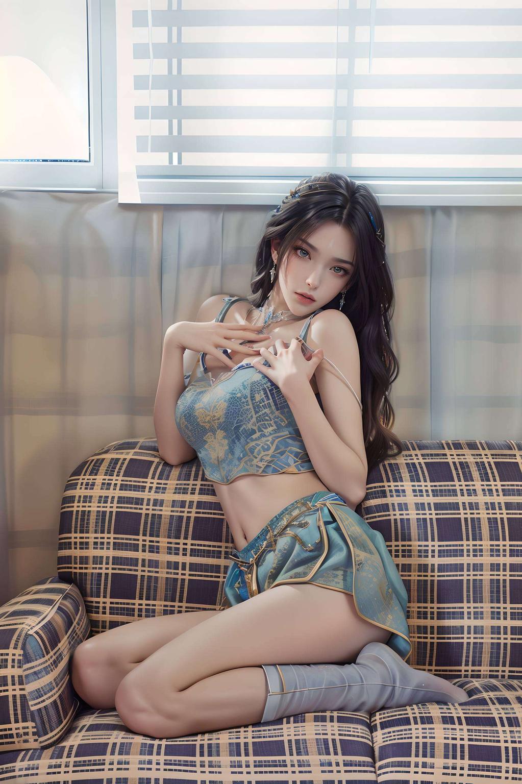 以护眼壁纸条纹电脑国漫美女简洁壁纸为主题动态效果让画面更具活力