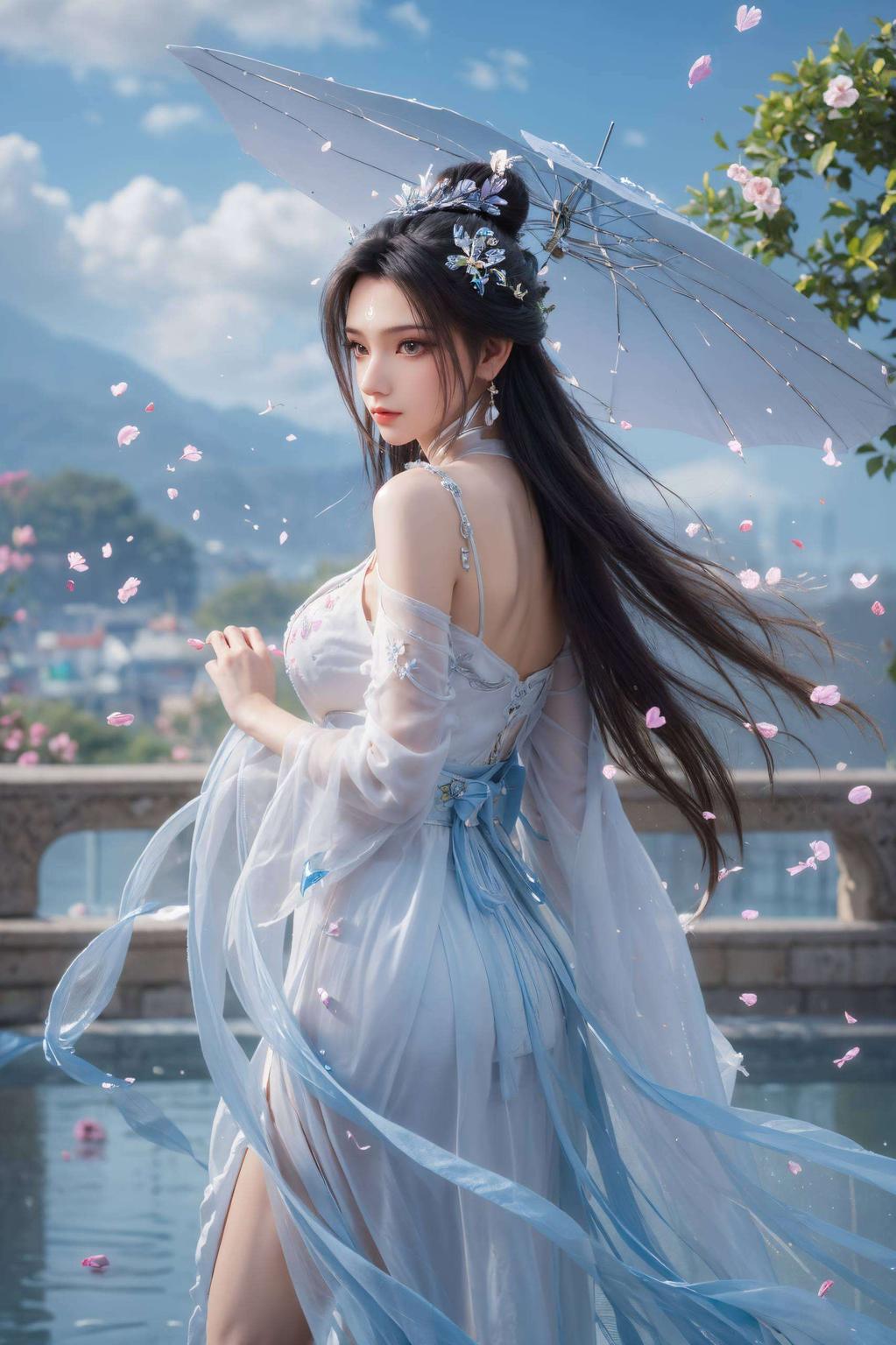 她是国漫中的女神仿佛在诉说着不为人知的故事