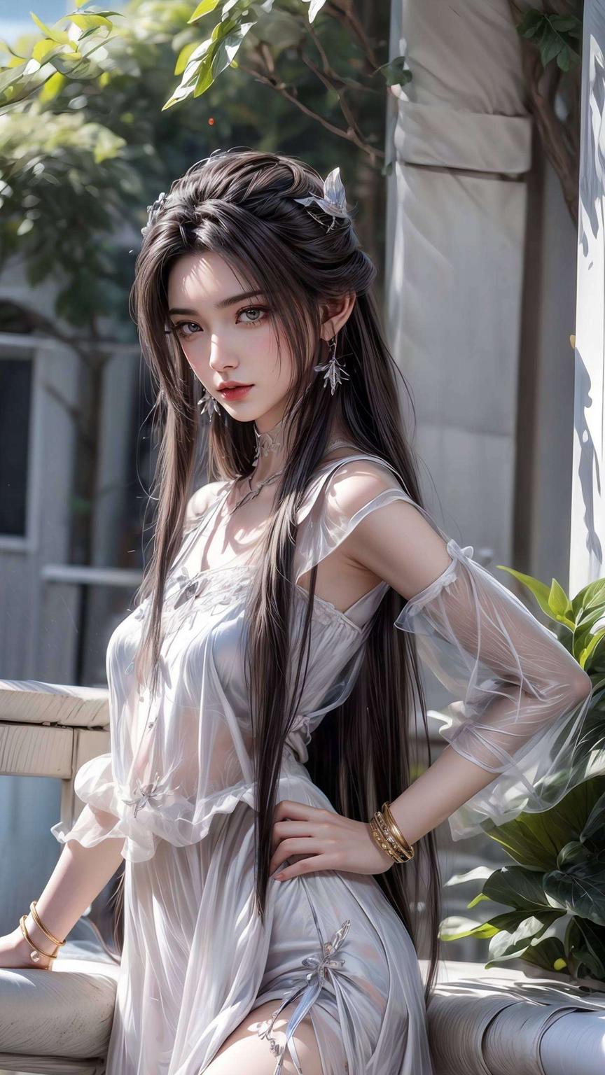 尽显壁纸之美陆雪琪的剑舞翩翩