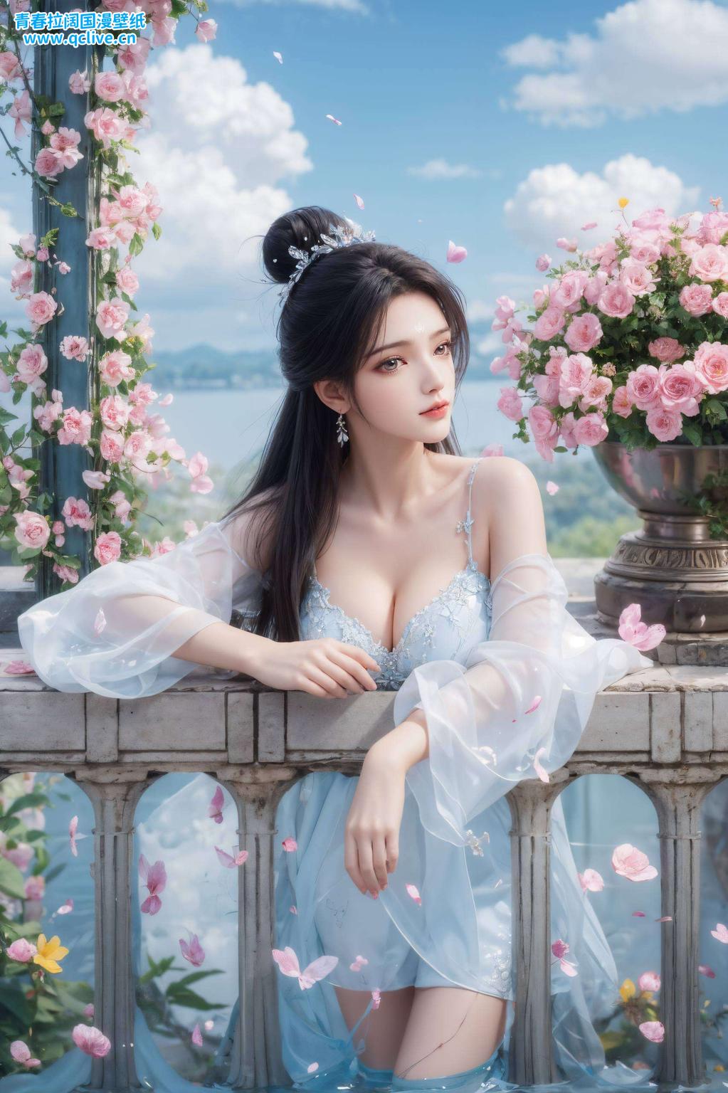 每一帧都如动画般流畅这款以诛仙2中的陆雪琪为灵感的国漫女生手机壁纸