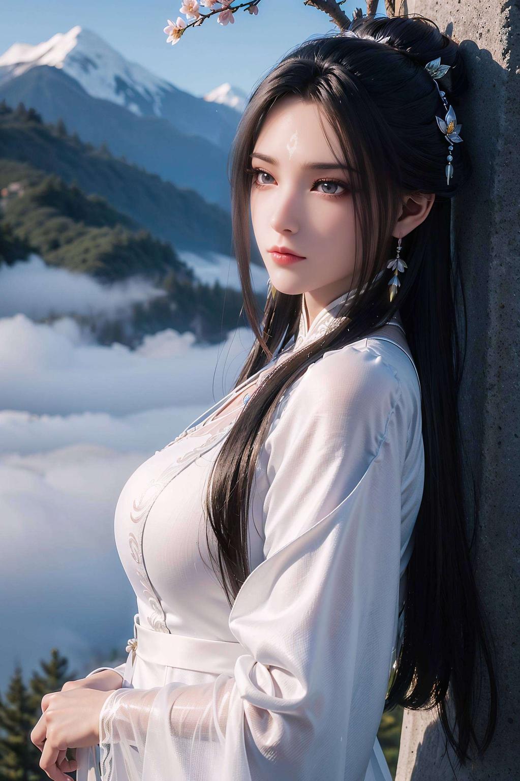 陆雪琪全身壁纸唯美古风紫色调护眼舒适