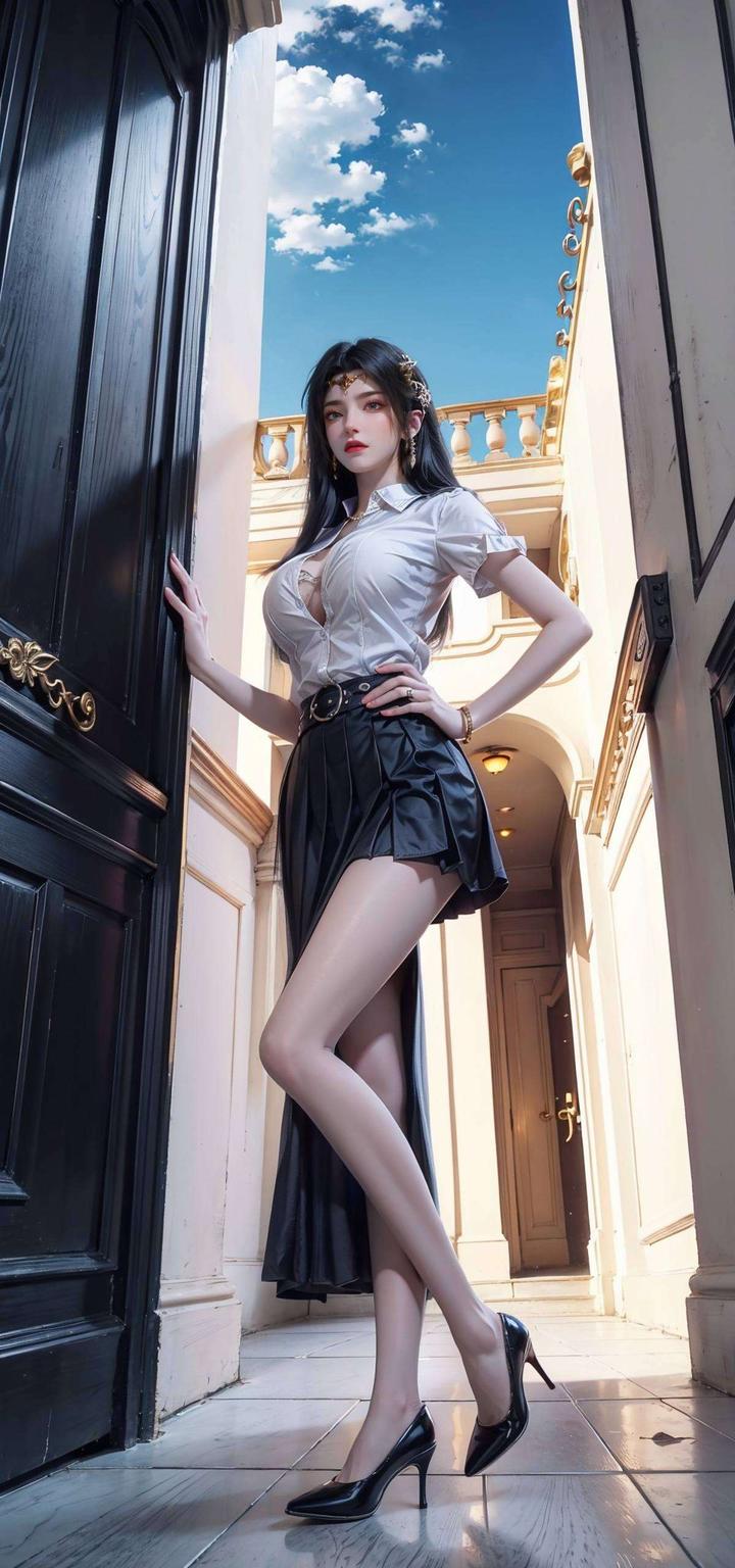 这款AI绘画的2K高清国漫美女壁纸立体感十足