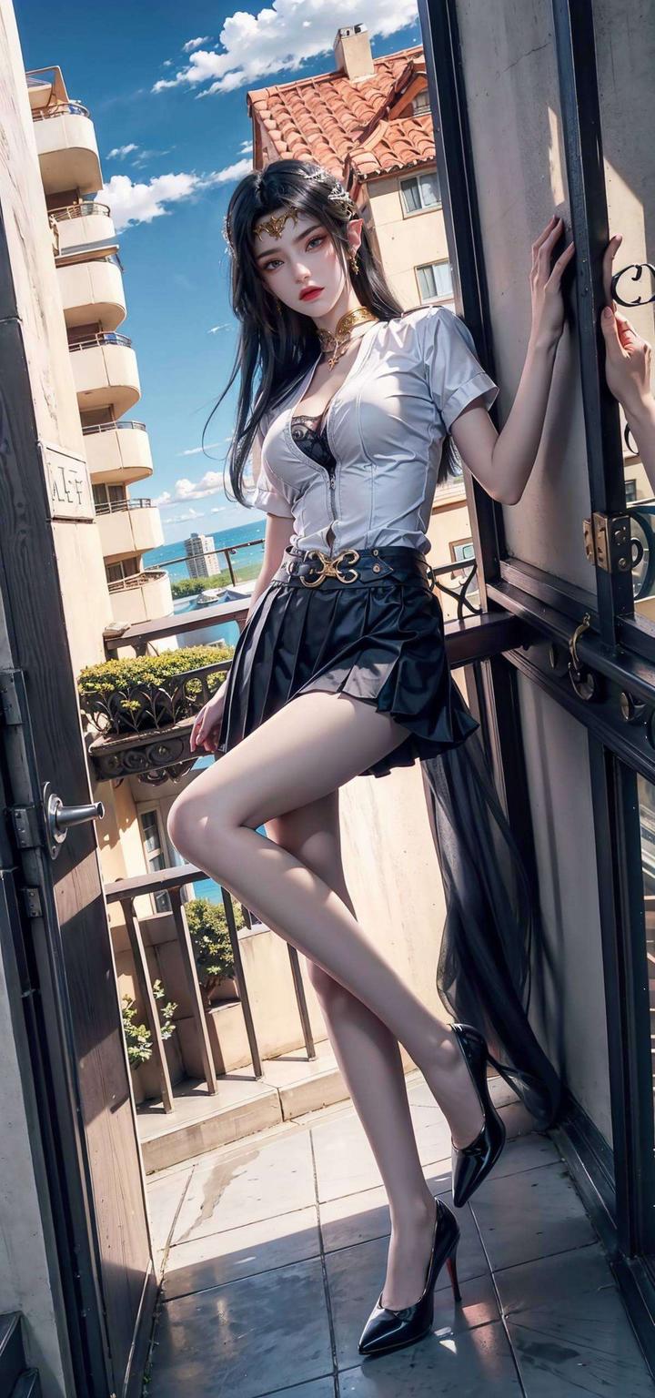 如丝般的发丝以及独具特色的蛇形骨骼