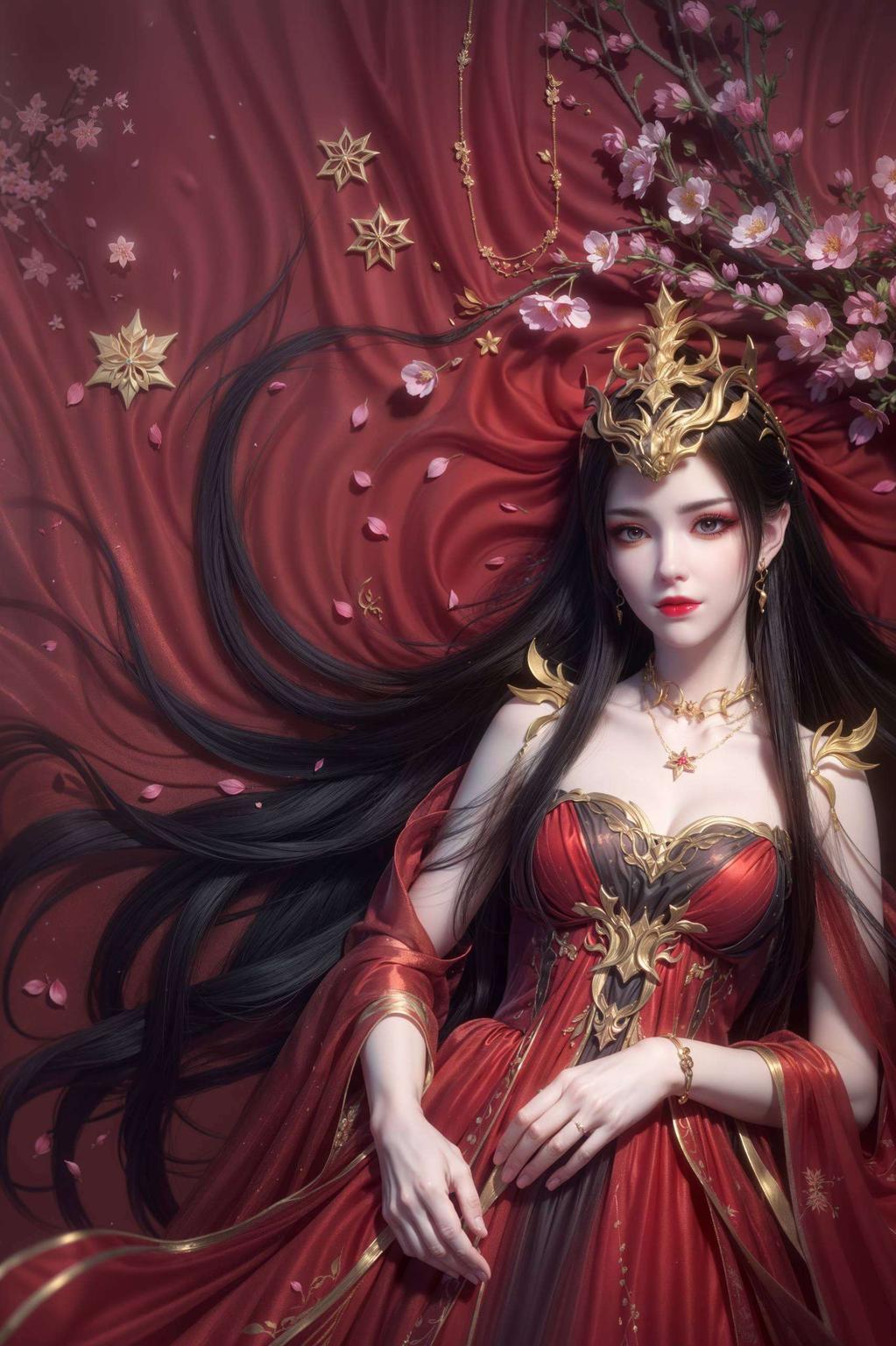 金色的蛇鳞闪耀着高贵的光芒这款斗破苍穹美杜莎高清壁纸