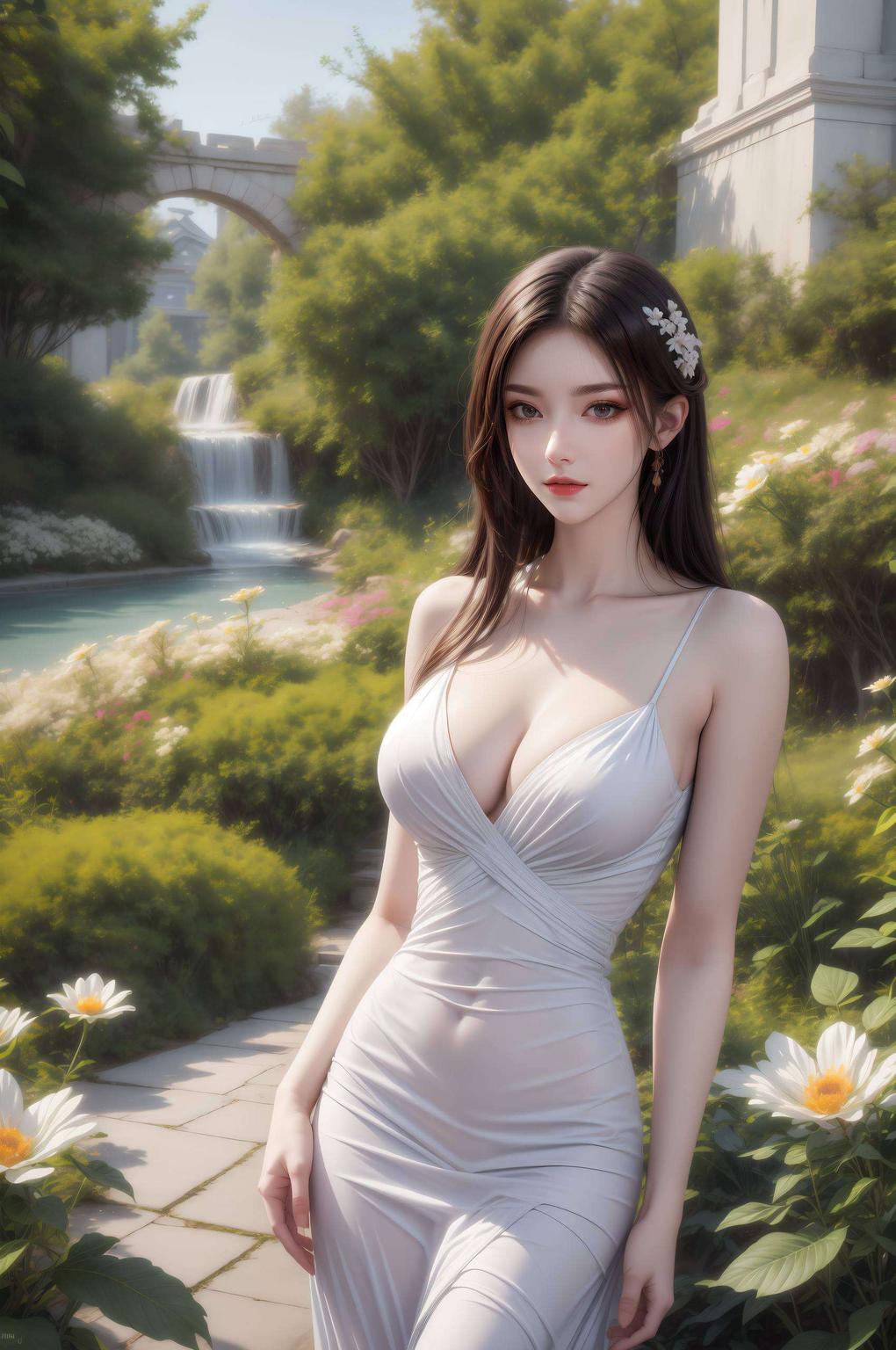 为你的手机屏幕增添一份神秘魅力这款紫色艺术风格的iPhone AI美女壁纸