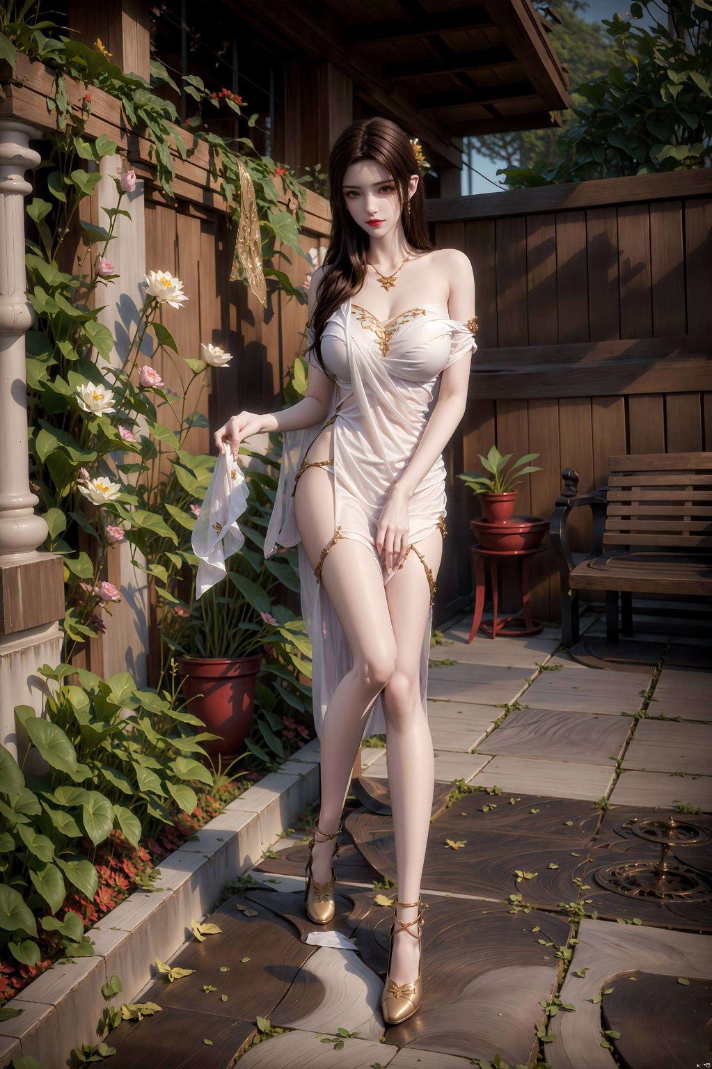 以国漫经典角色斗破苍穹中的美杜莎为灵感这款AI国漫女生油画2560p壁纸