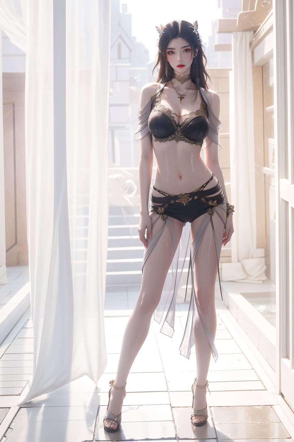 这款国漫女主AI护眼壁纸细腻笔触