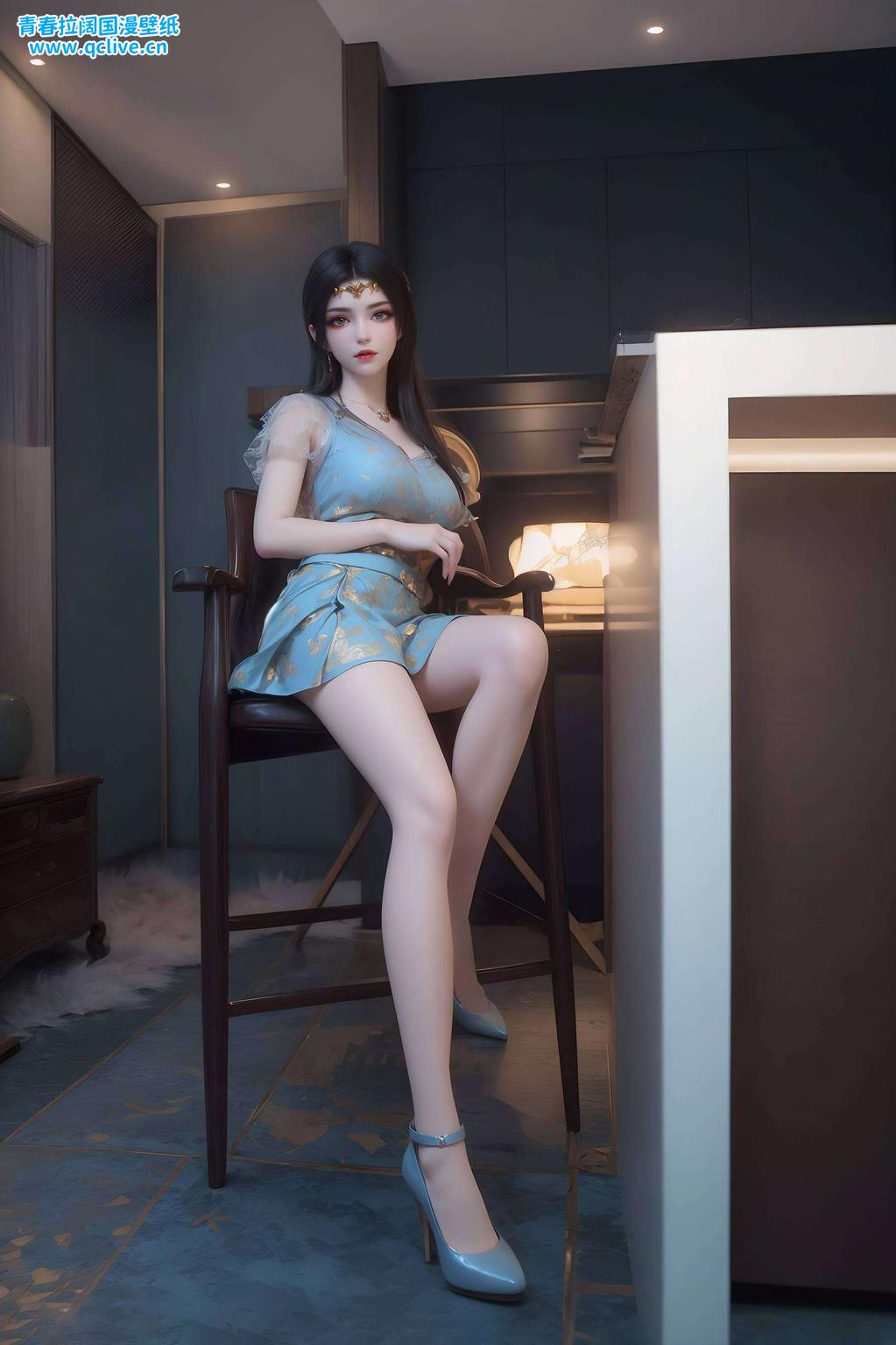 她的眼神深邃迷人以国漫美女美杜莎为主角