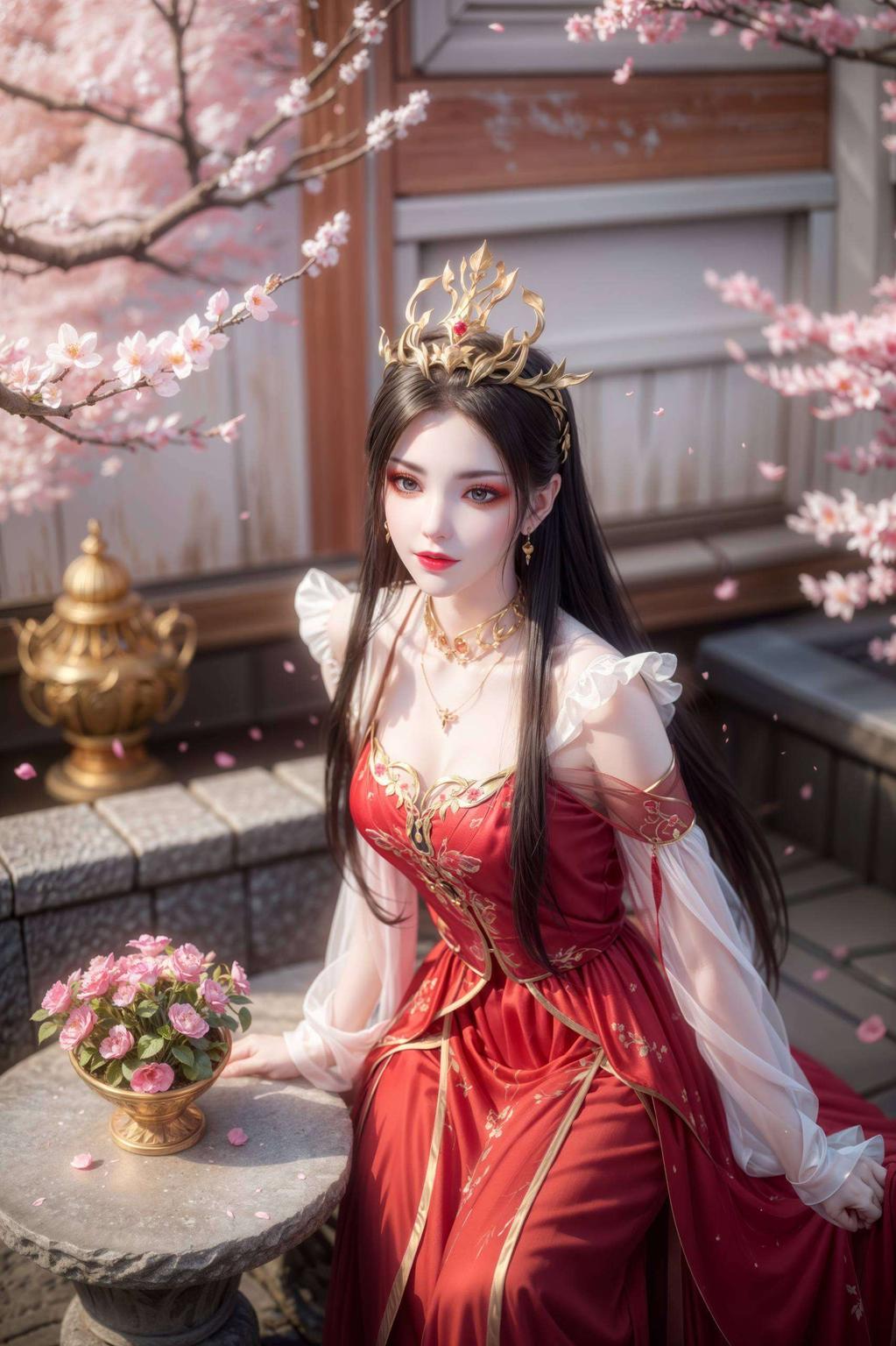 而今她以高清壁纸的形式降临安卓手机！这款完美无瑕的AI动画壁纸让她的每一次凝视都仿佛在诉说着千年的秘密