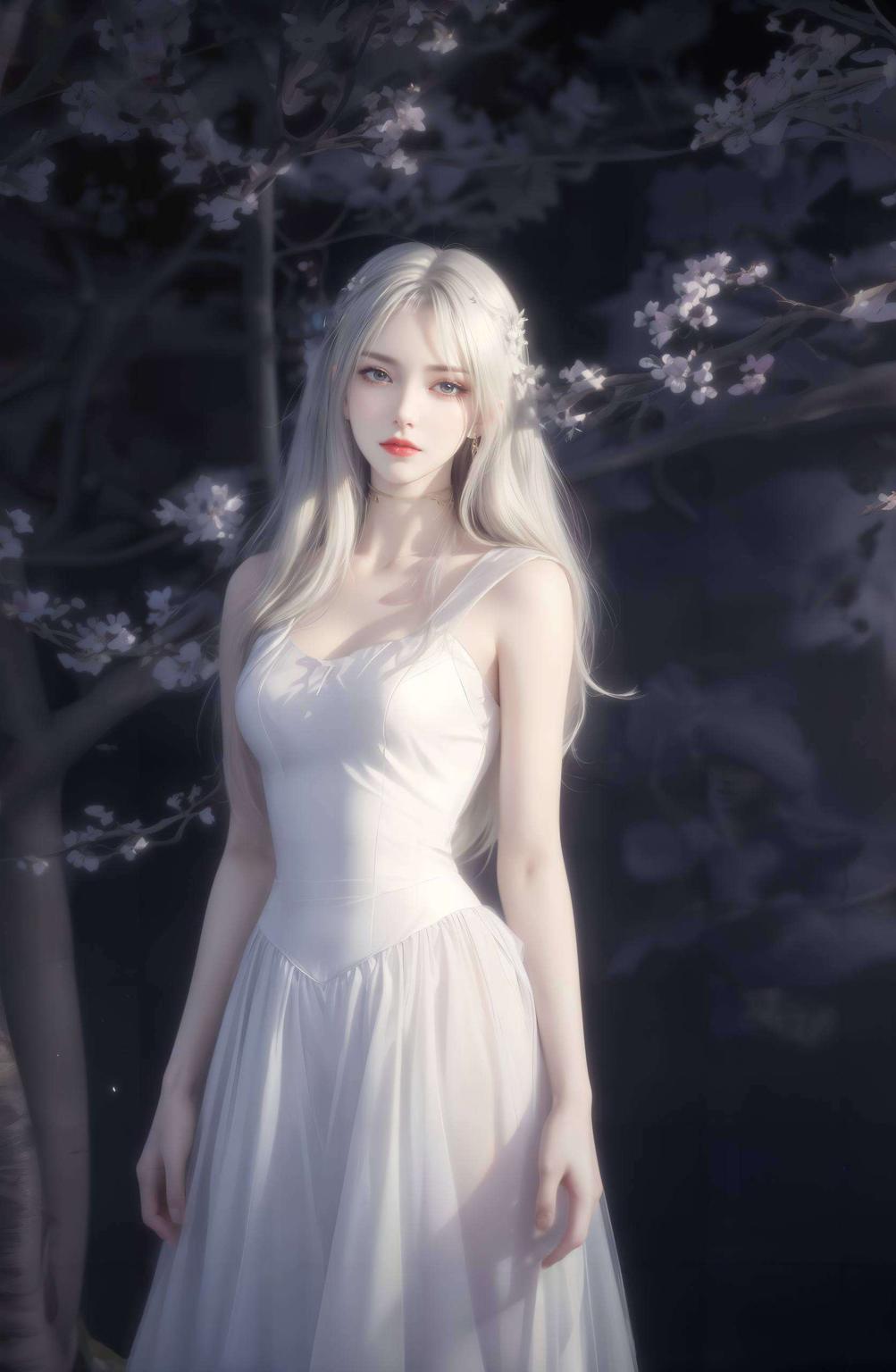 以华美的粉色为基调发丝如丝绒般柔顺