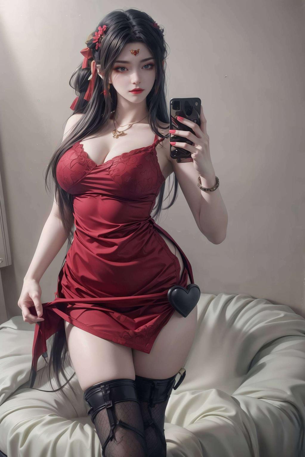 这款【美杜莎电脑4k超清壁纸】以AI国漫女生独有的金属质感