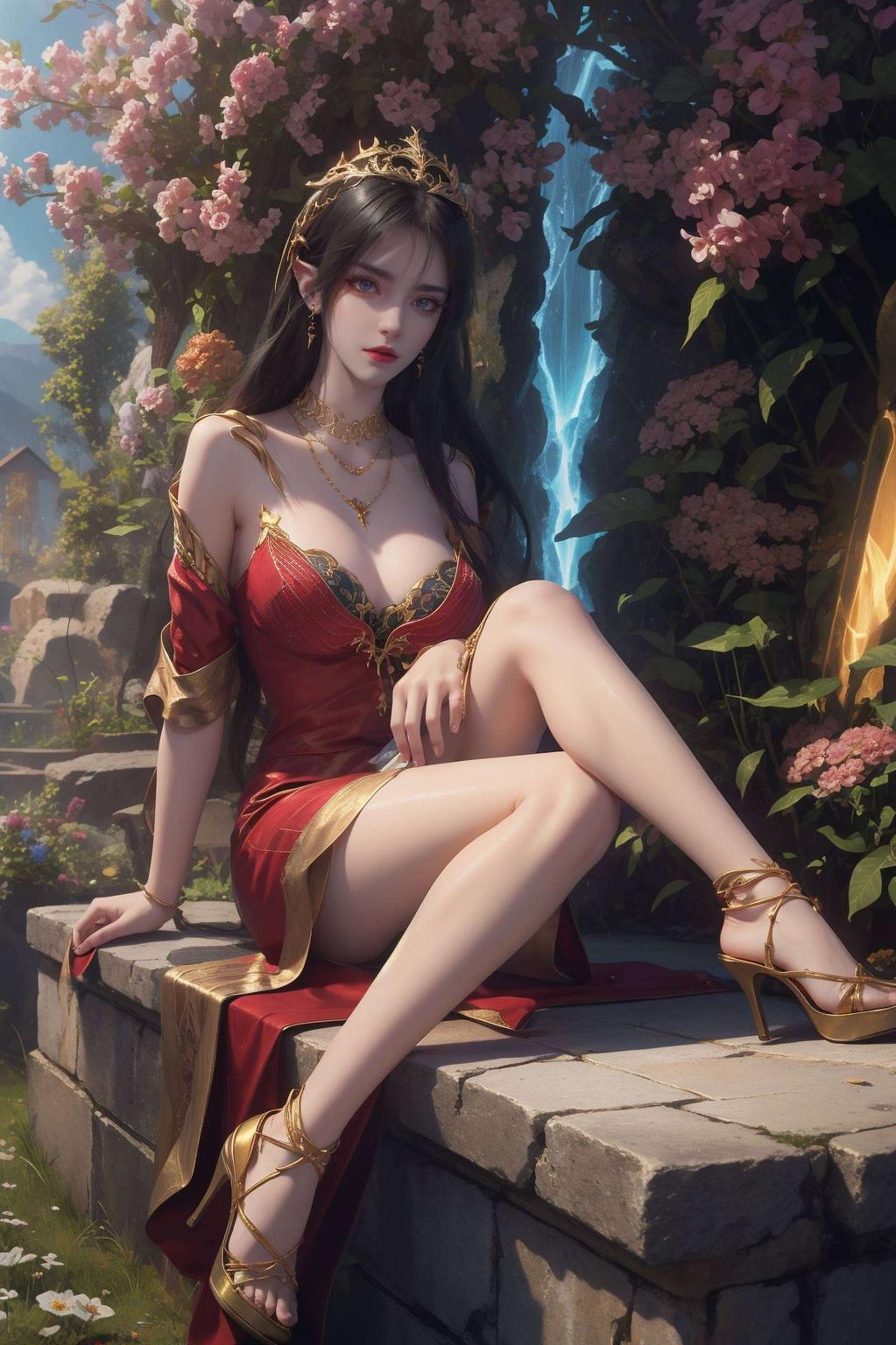 以斗破苍穹中美杜莎女王那深邃的眼神为灵感淡雅的色彩搭配