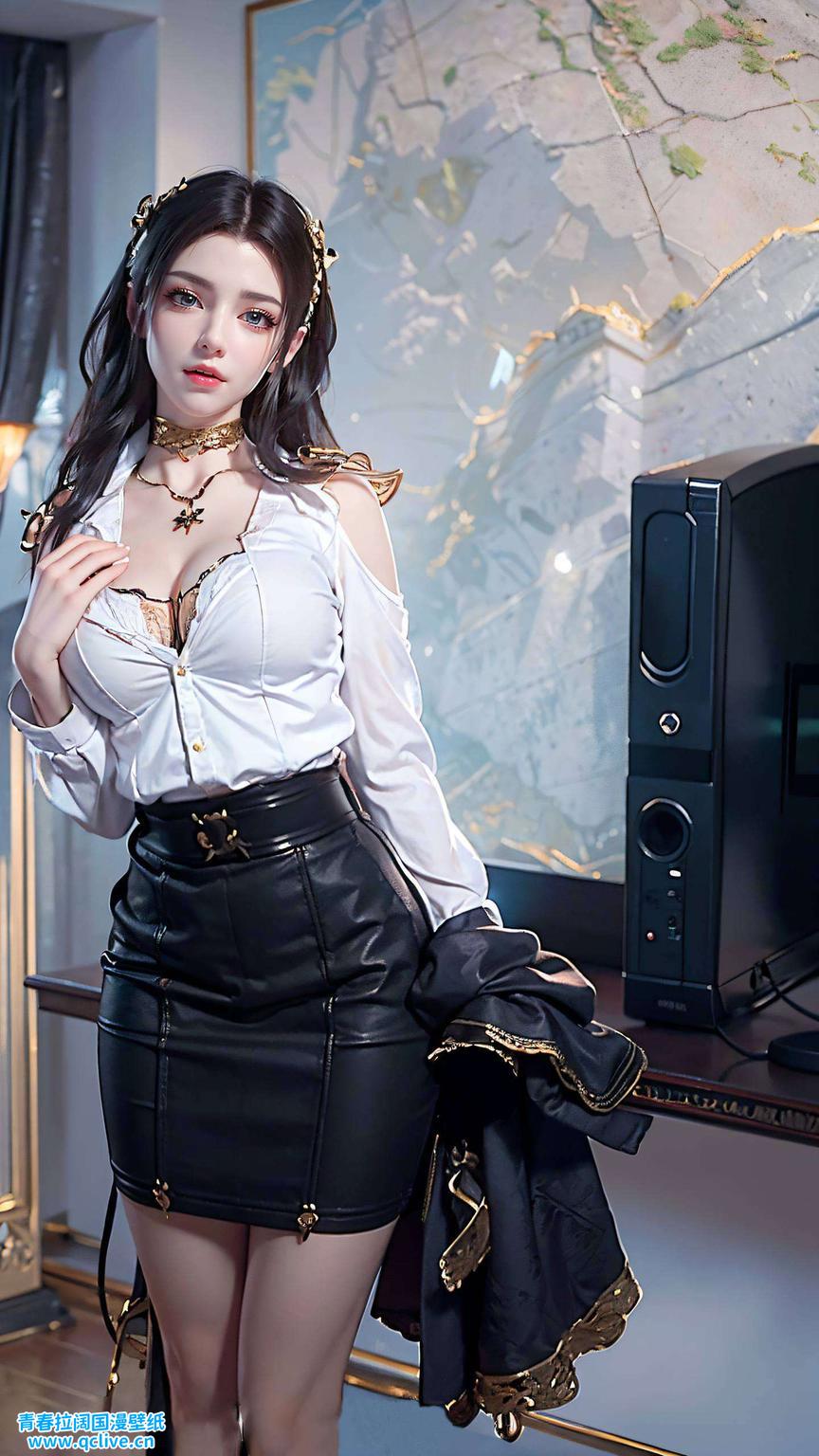 为你的手机或电脑带来一抹温馨的可爱风情捕捉了她温柔可爱的一面