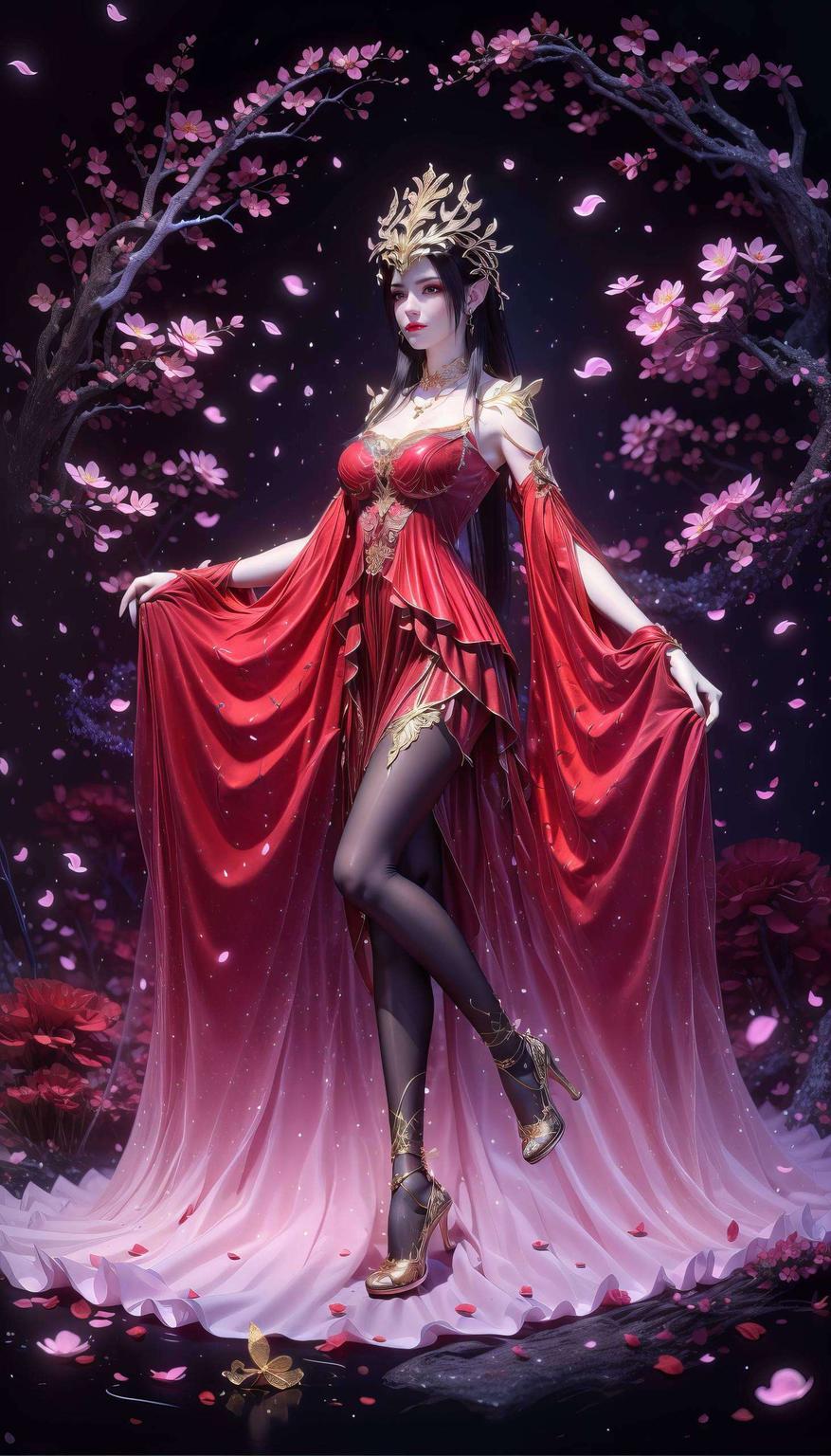 生动展现了她的神秘与魅力色彩鲜艳